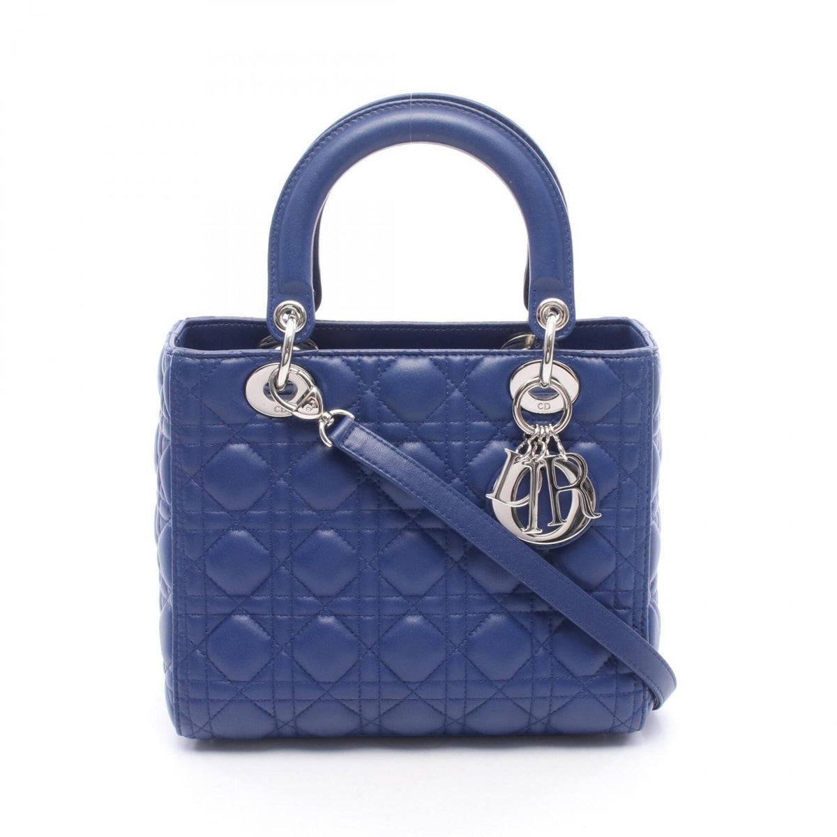 Christian Dior Blue Leather Handbag (Pre-Owned)