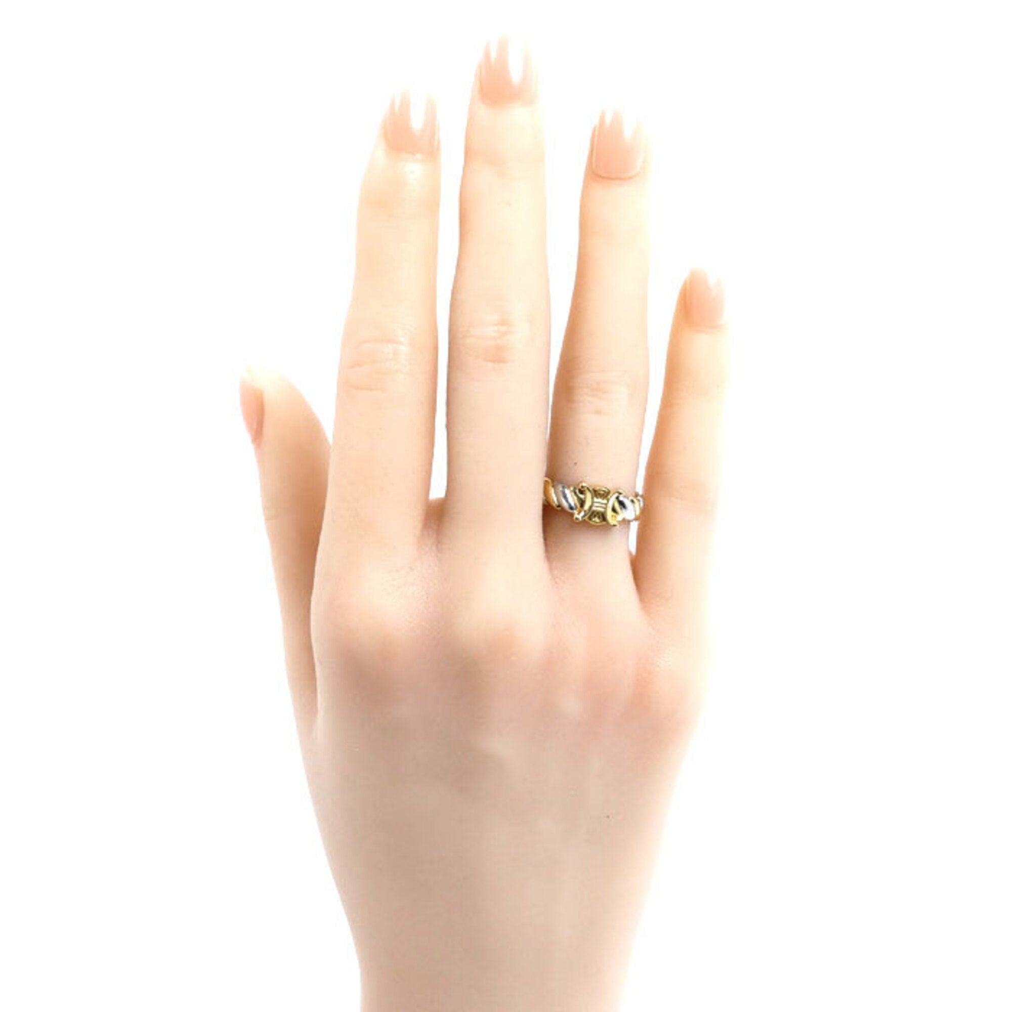 Celine Yellow Gold (18K) Platinum 900 Band Ring (Pre-Owned)