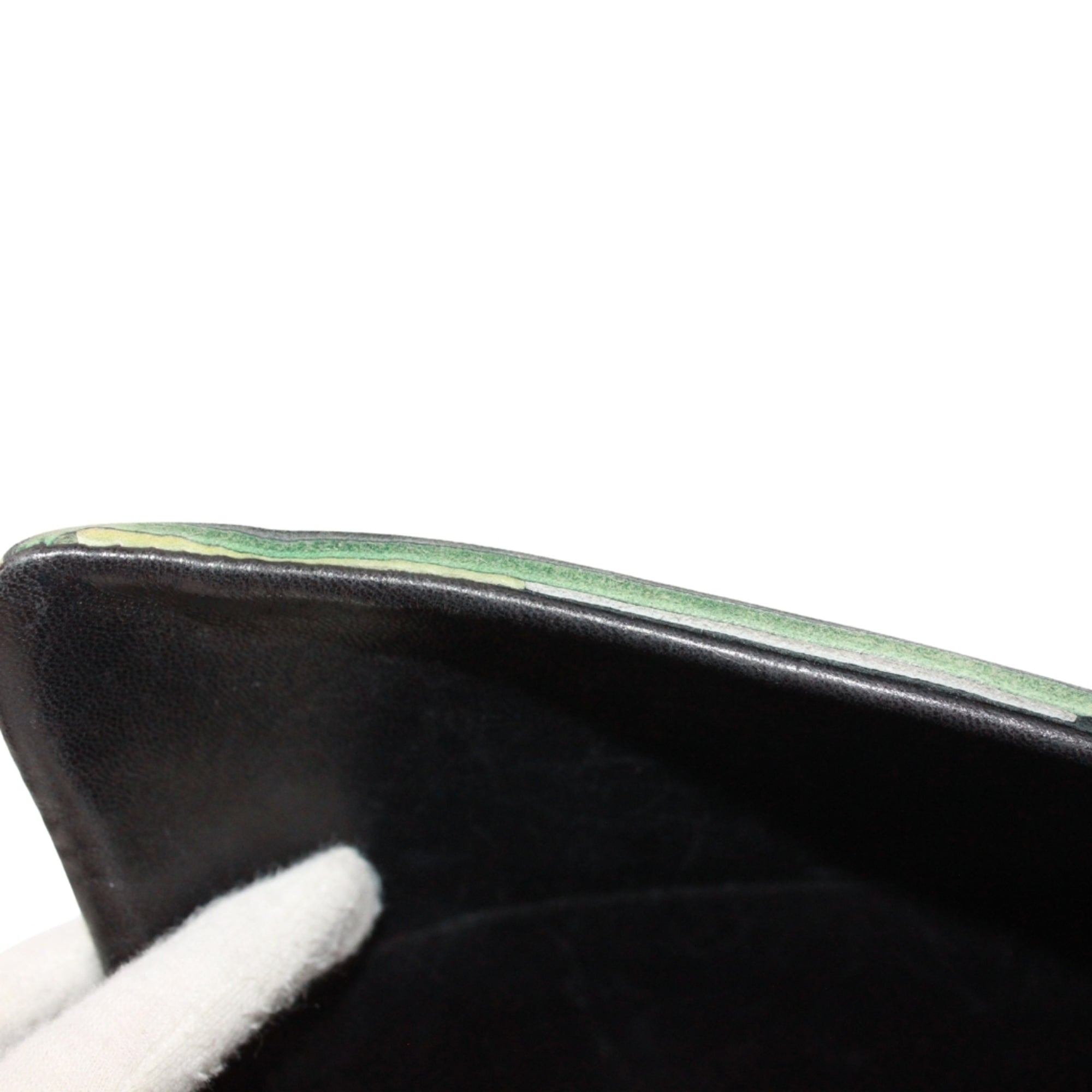 Hermes Black Green Vibrato Leather Leather Shoulder Bag (Pre-Owned)