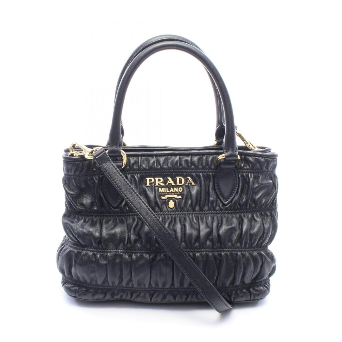 Prada Black Leather Handbag (Pre-Owned)