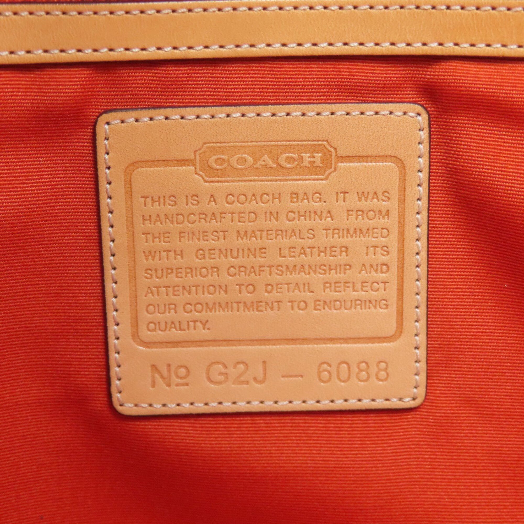 Coach Brown Canvas Tote Bag (Pre-Owned)