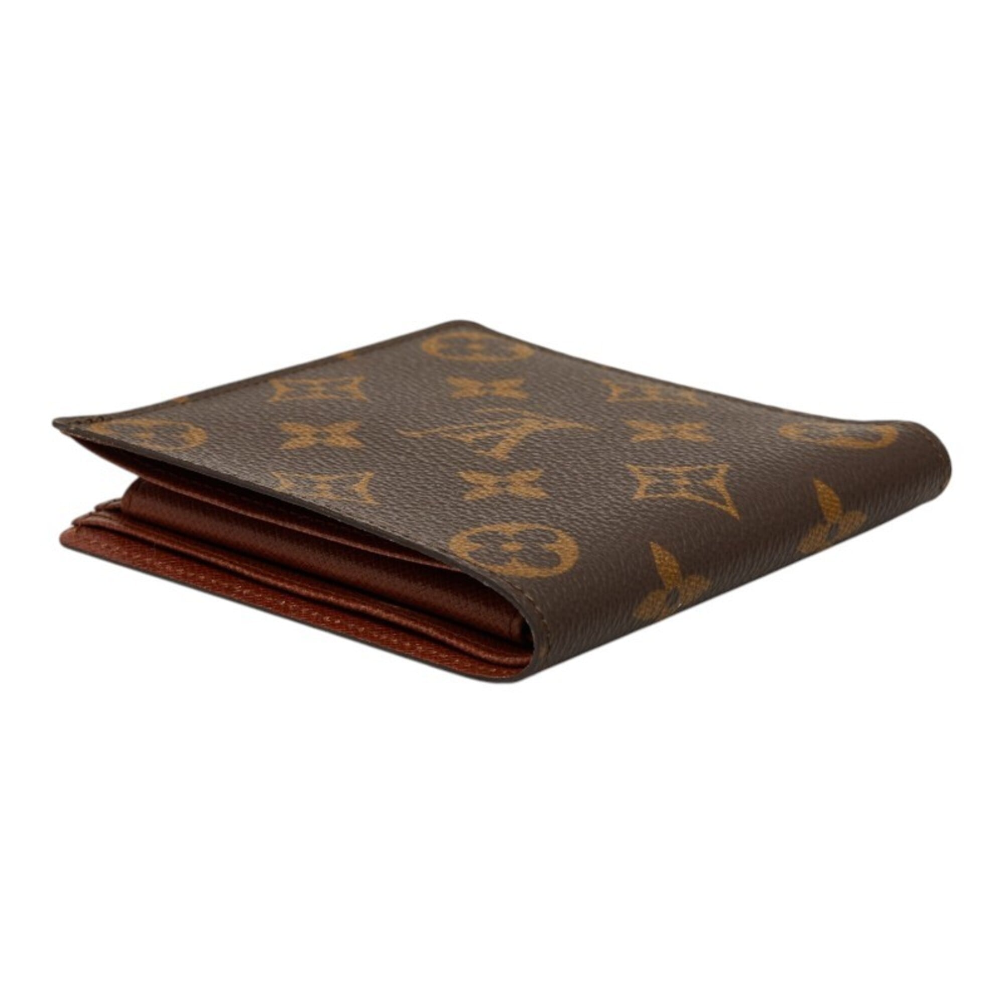 Louis Vuitton Brown Pvc Leather Wallet (Bi-Fold) (Pre-Owned)