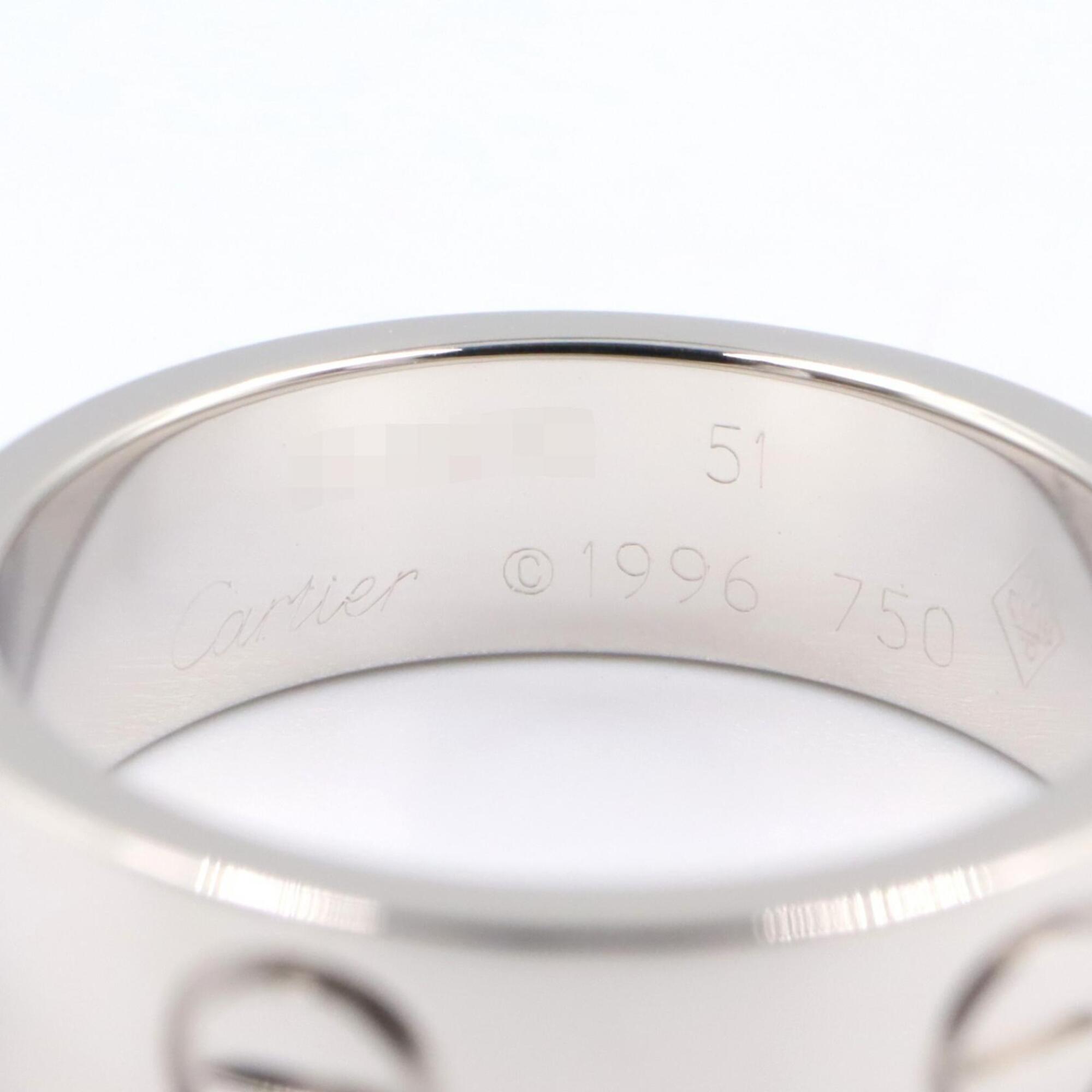 Cartier Silver White Gold (18K) Band Ring (Pre-Owned)