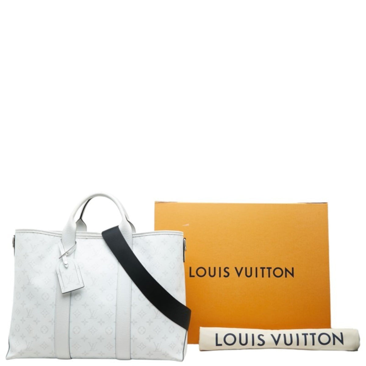 Louis Vuitton Blanc White Pvc Leather Shoulder Bag Tote Bag (Pre-Owned)
