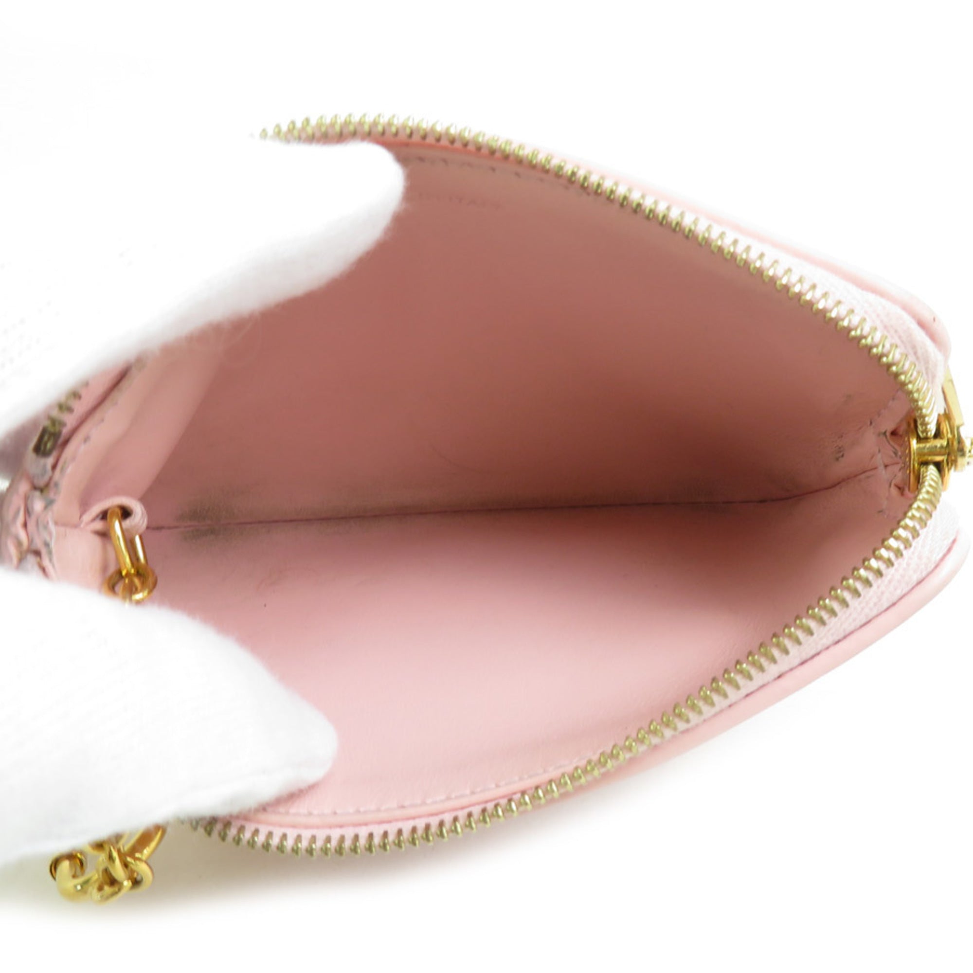 Celine Pink Leather Coin Purse/Coin Case (Pre-Owned)