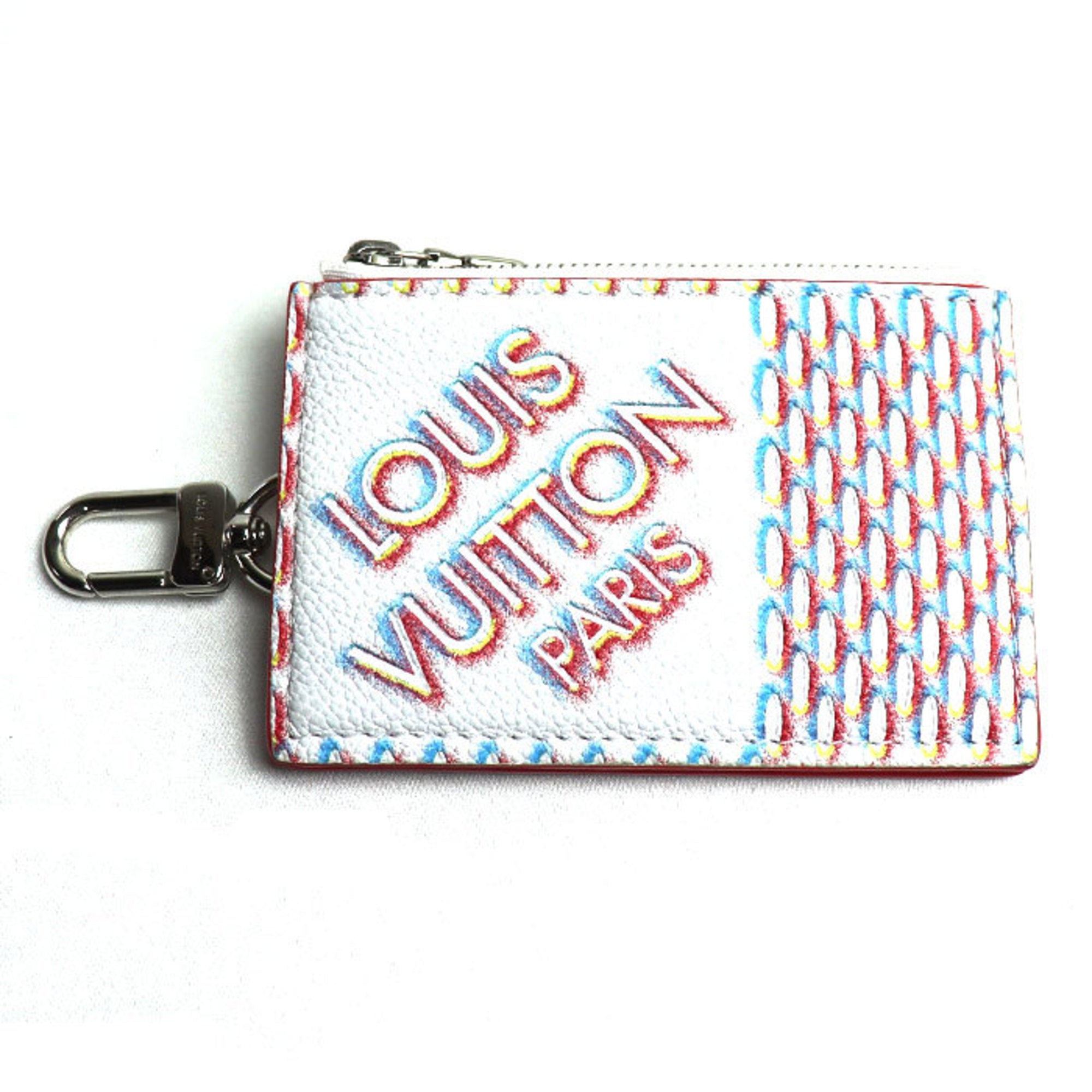 Louis Vuitton Damier Canvas Multi-Color Damier Azur Coin Purse/Coin Case (Pre-Owned)