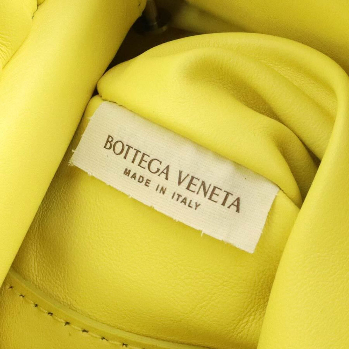 Bottega Veneta Yellow Leather Handbag Shoulder Bag (Pre-Owned)