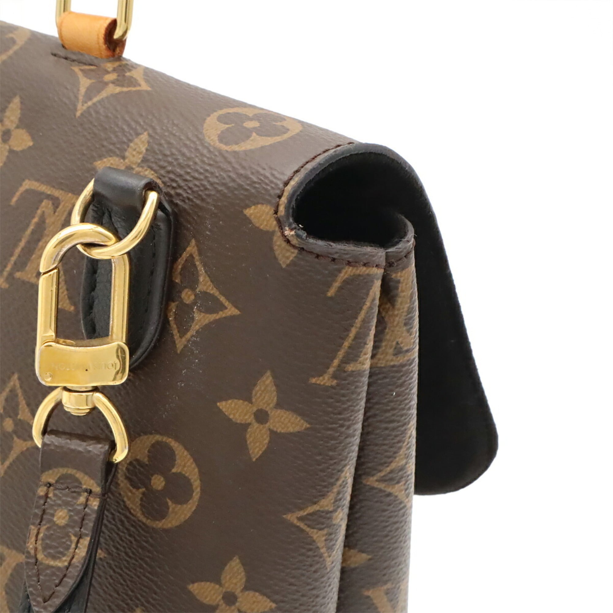 Louis Vuitton Black Noir Monogram Handbag Shoulder Bag (Pre-Owned)