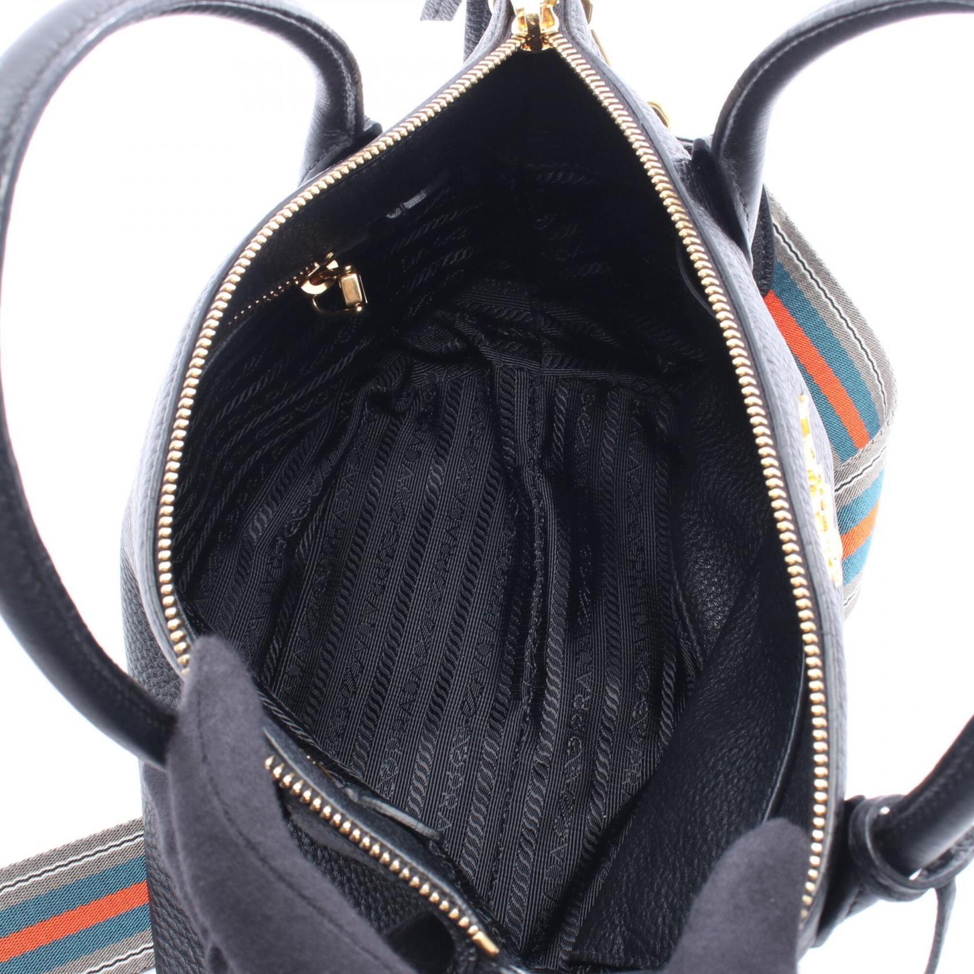 Prada Black Leather Handbag (Pre-Owned)