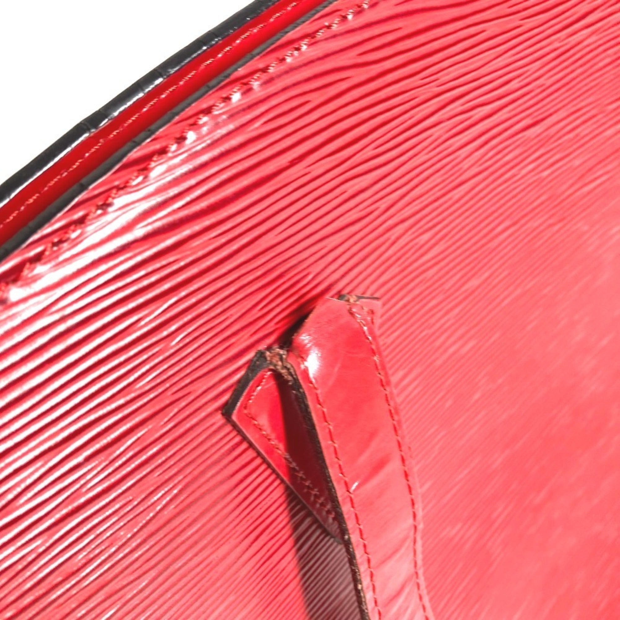 Louis Vuitton Castilian Red Red Color Epi Leather Shoulder Bag (Pre-Owned)