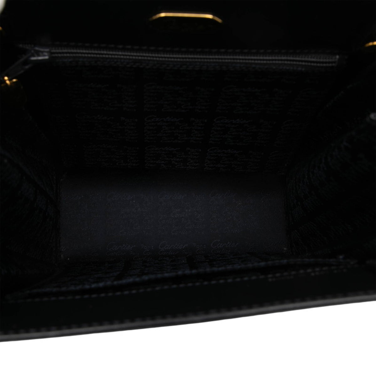 Cartier Black Leather Handbag (Pre-Owned)