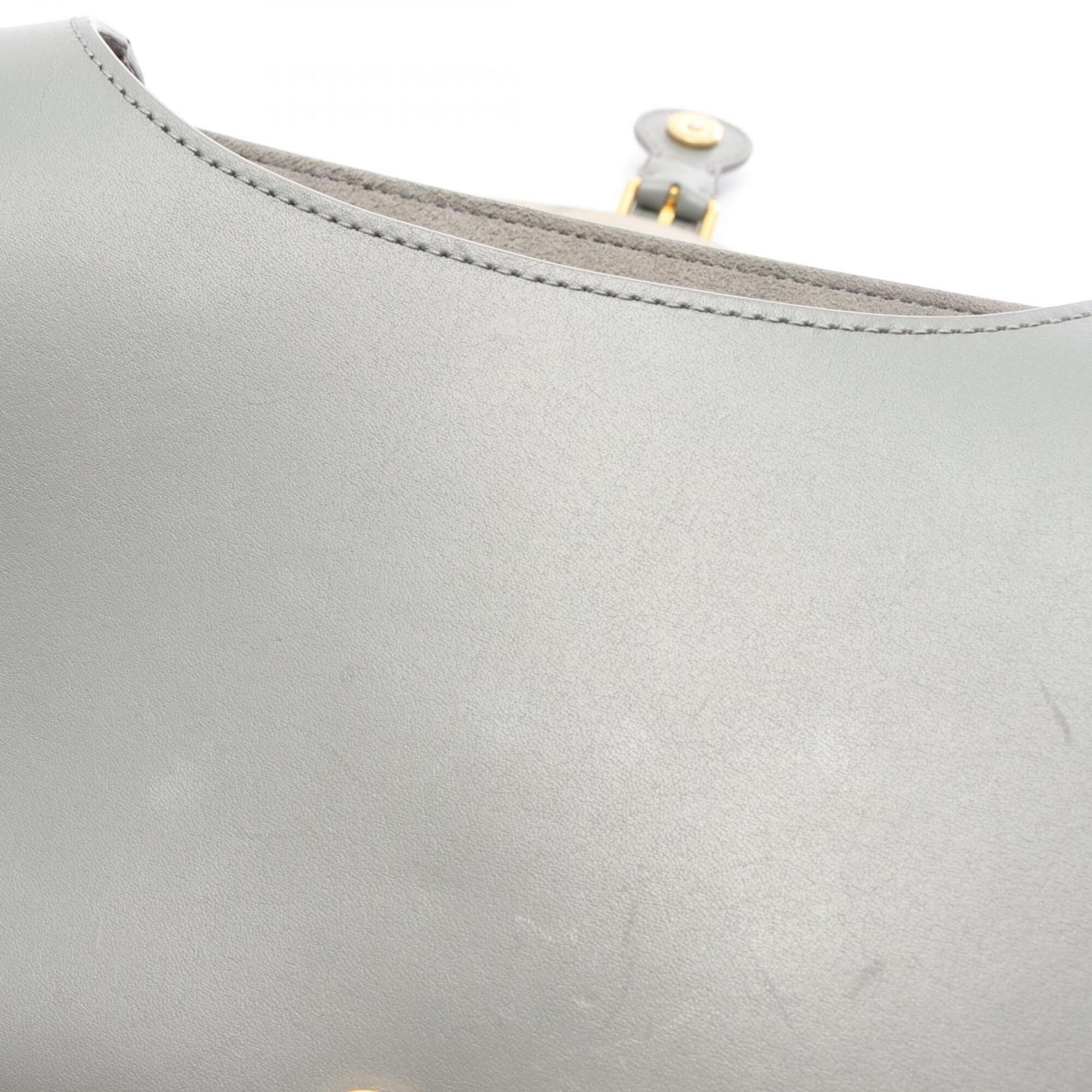 Christian Dior Green Leather Handbag Shoulder Bag (Pre-Owned)