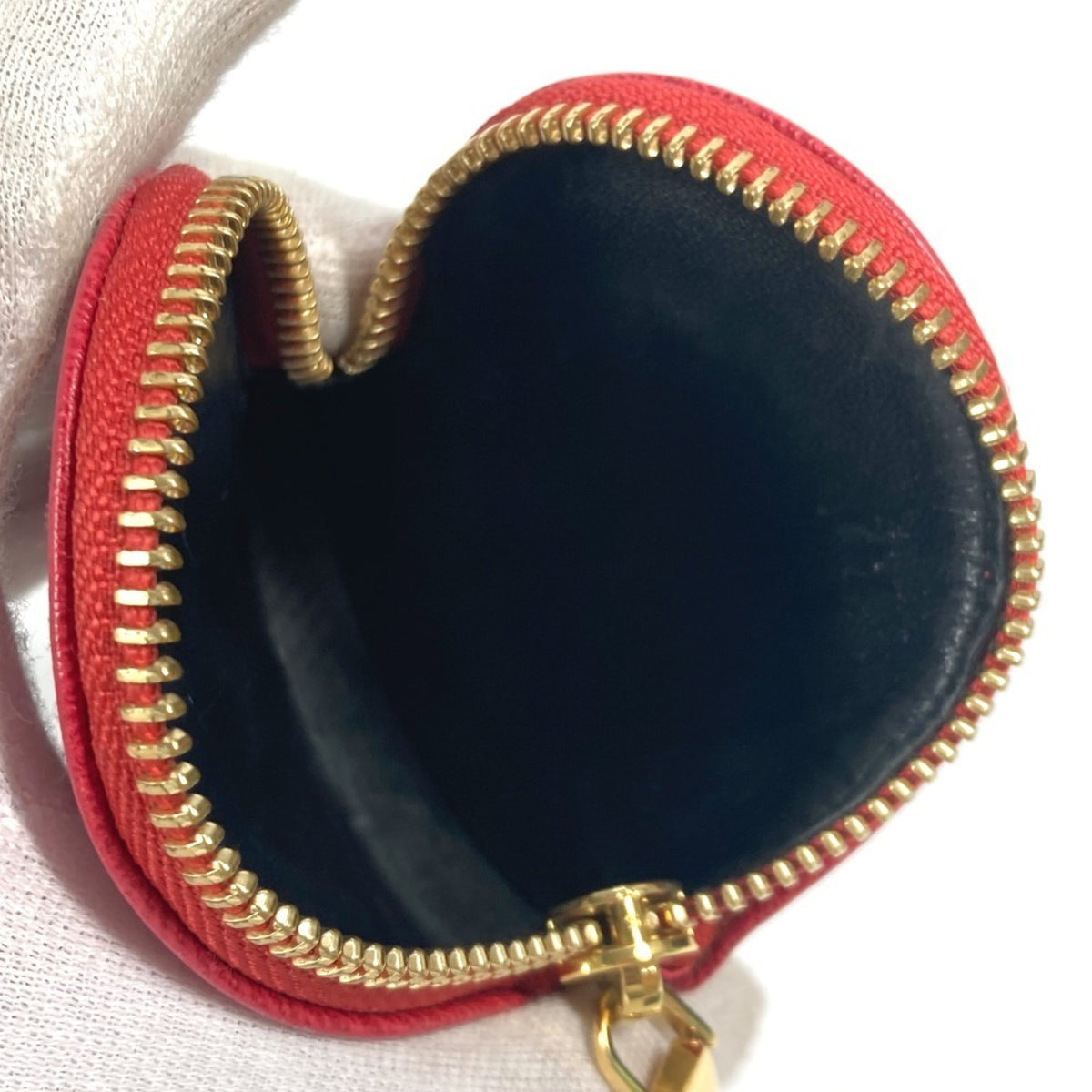 Loewe Red Color Leather Coin Purse/Coin Case (Pre-Owned)