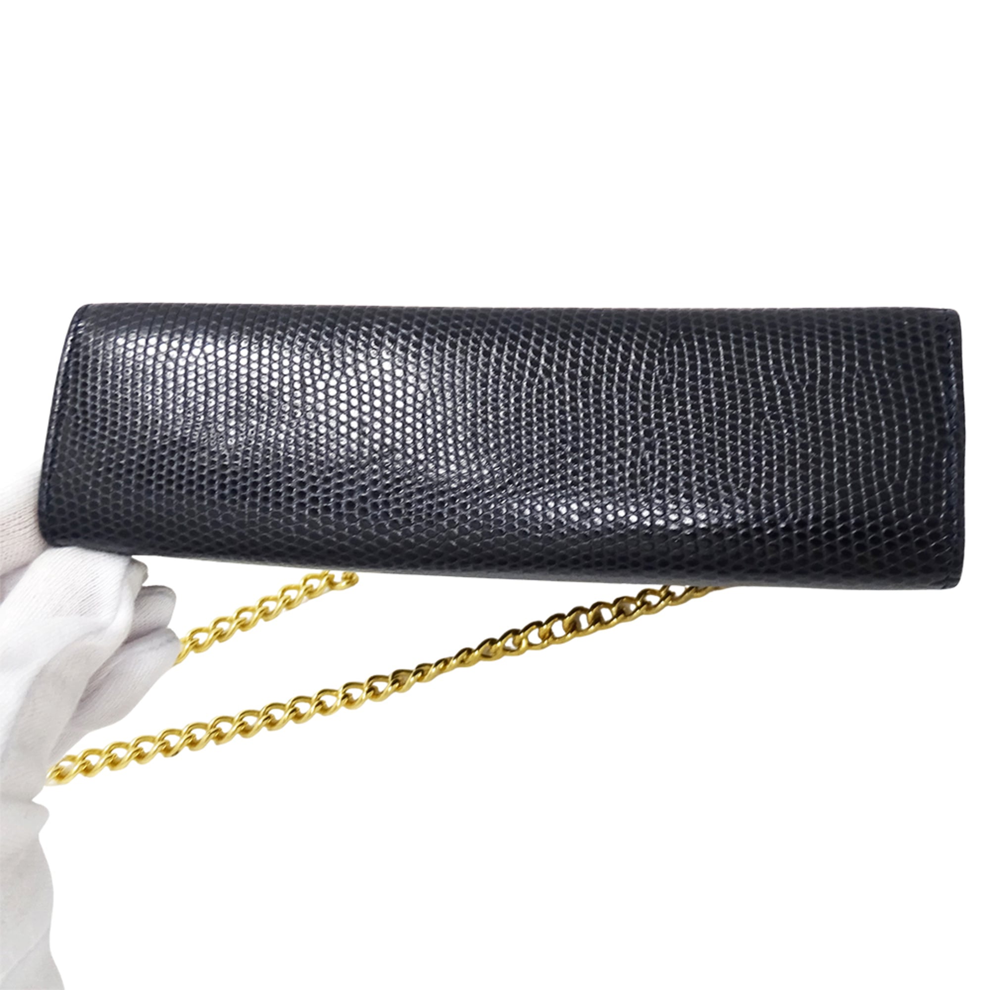 Salvatore Ferragamo Navy Leather Handbag Shoulder Bag (Pre-Owned)