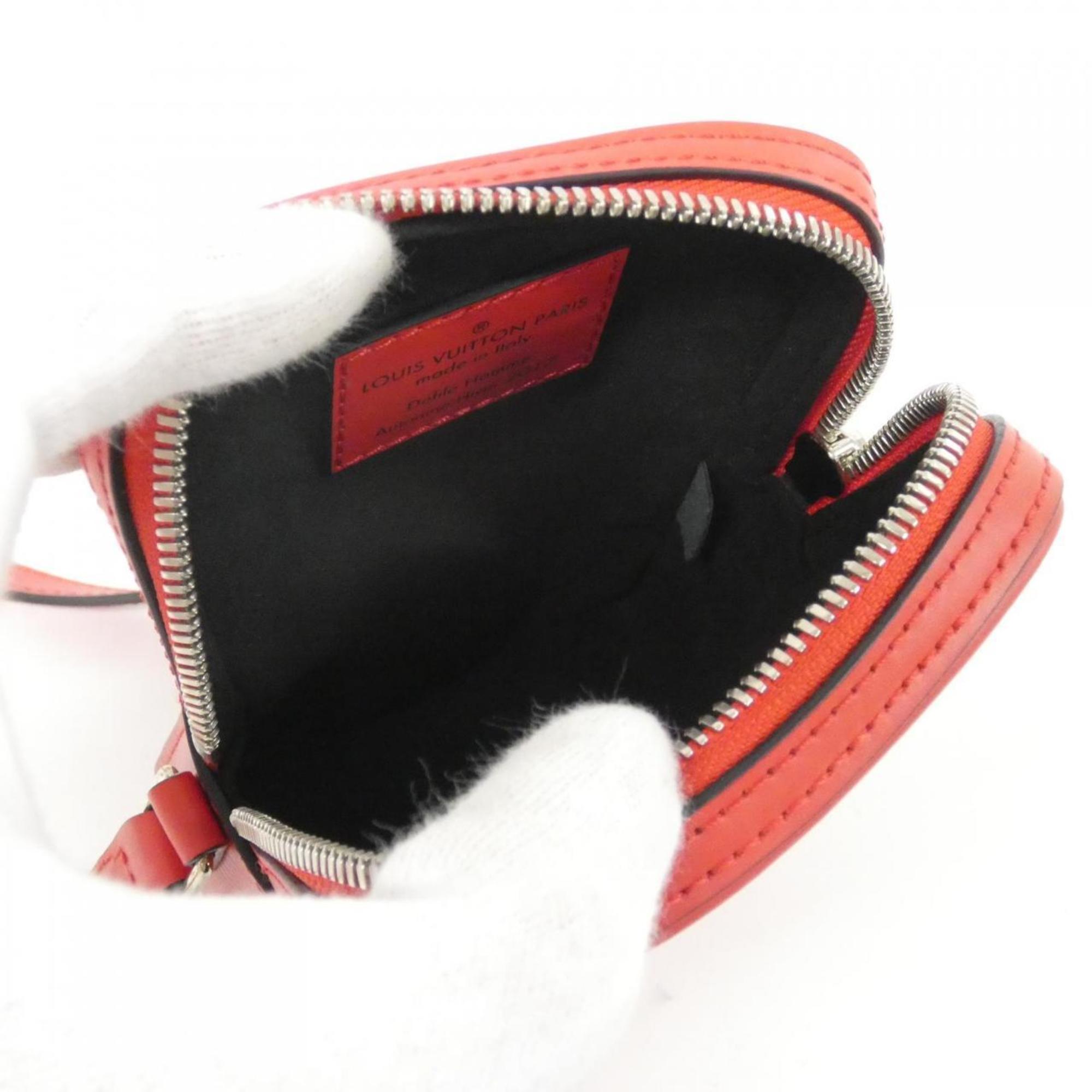 Louis Vuitton Rouge Leather Shoulder Bag (Pre-Owned)