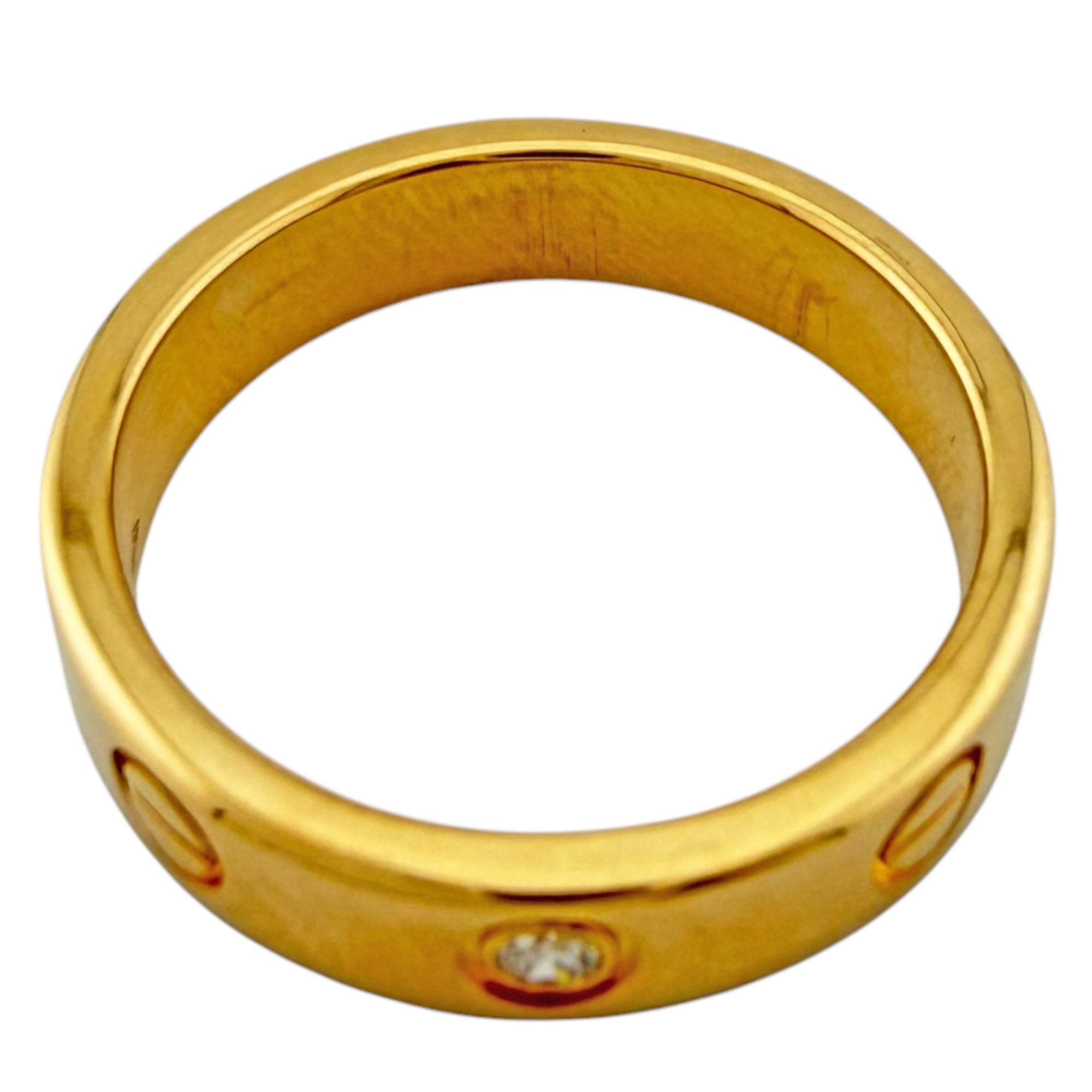 Cartier Love Gold Yellow Gold (18K) Band Ring (Pre-Owned)