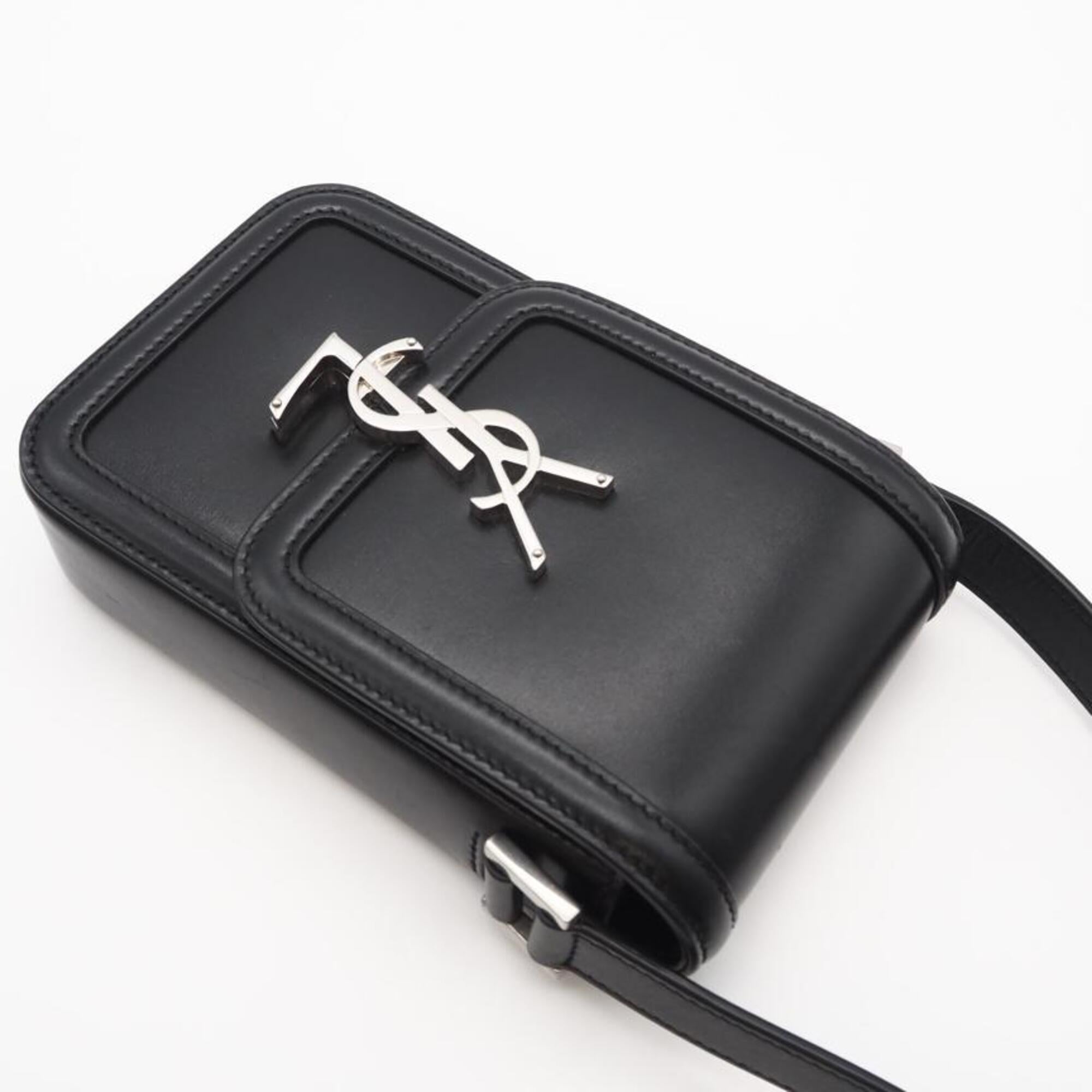 Yves Saint Laurent Black Leather Shoulder Bag (Pre-Owned)