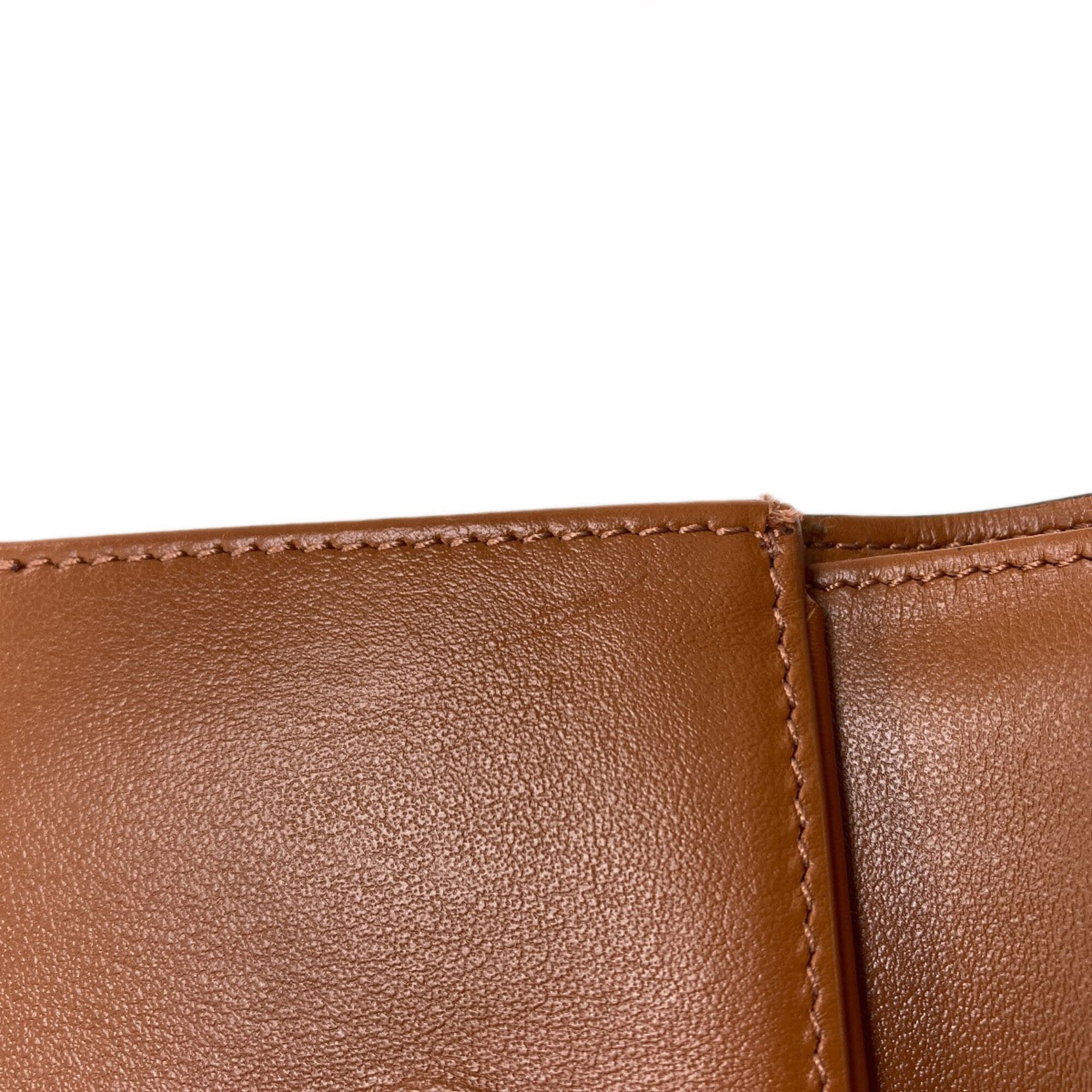 Celine Brown Pvc Wallet (Bi-Fold) (Pre-Owned)