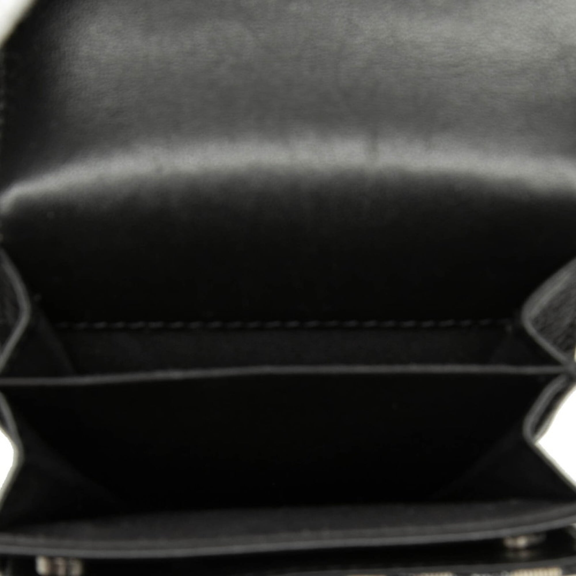 Christian Dior Beige Navy Black Canvas Leather Pochette Shoulder Bag (Pre-Owned)