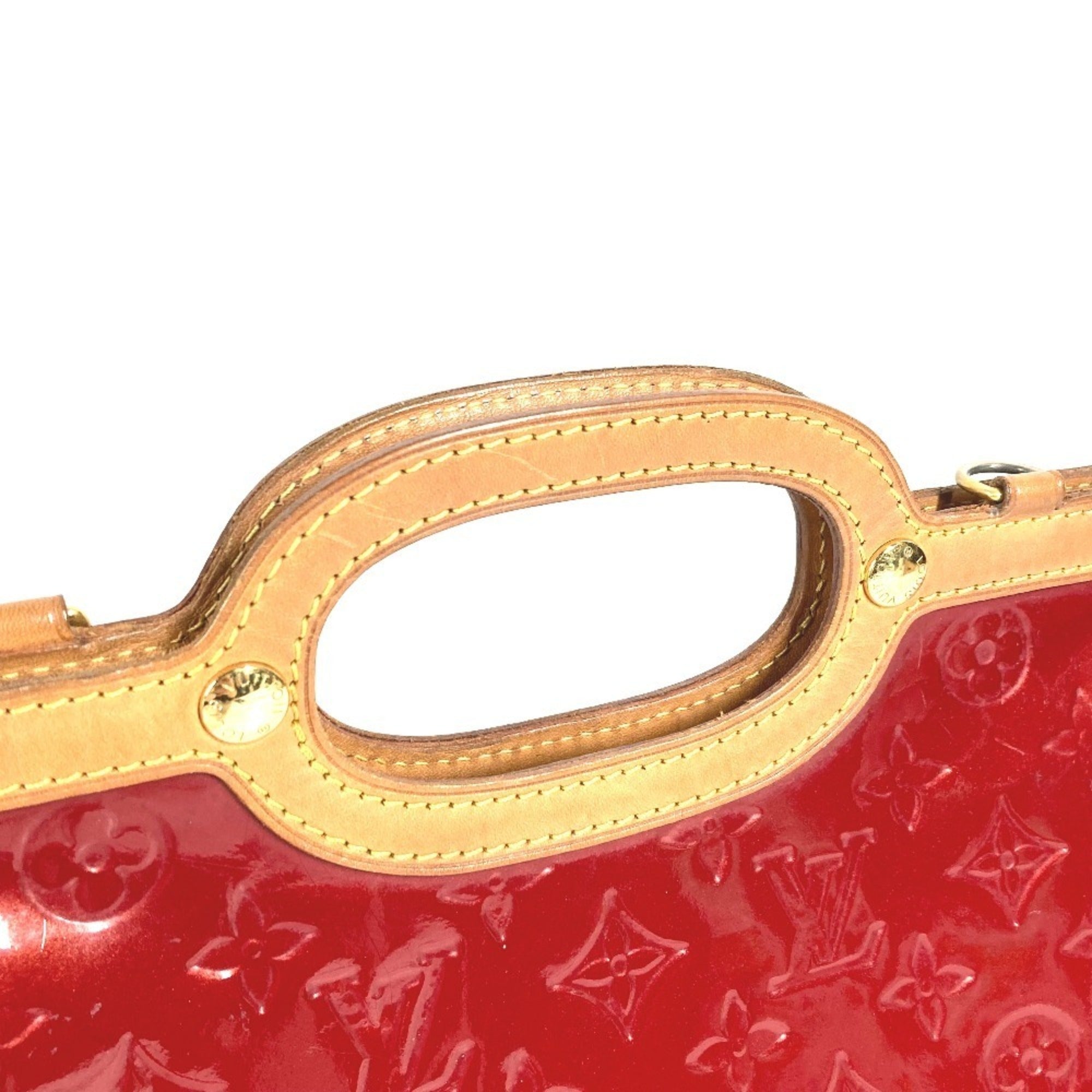 Louis Vuitton Monogram Vernis Pomme D'amour Red Color Monogram Vernis Handbag (Pre-Owned)