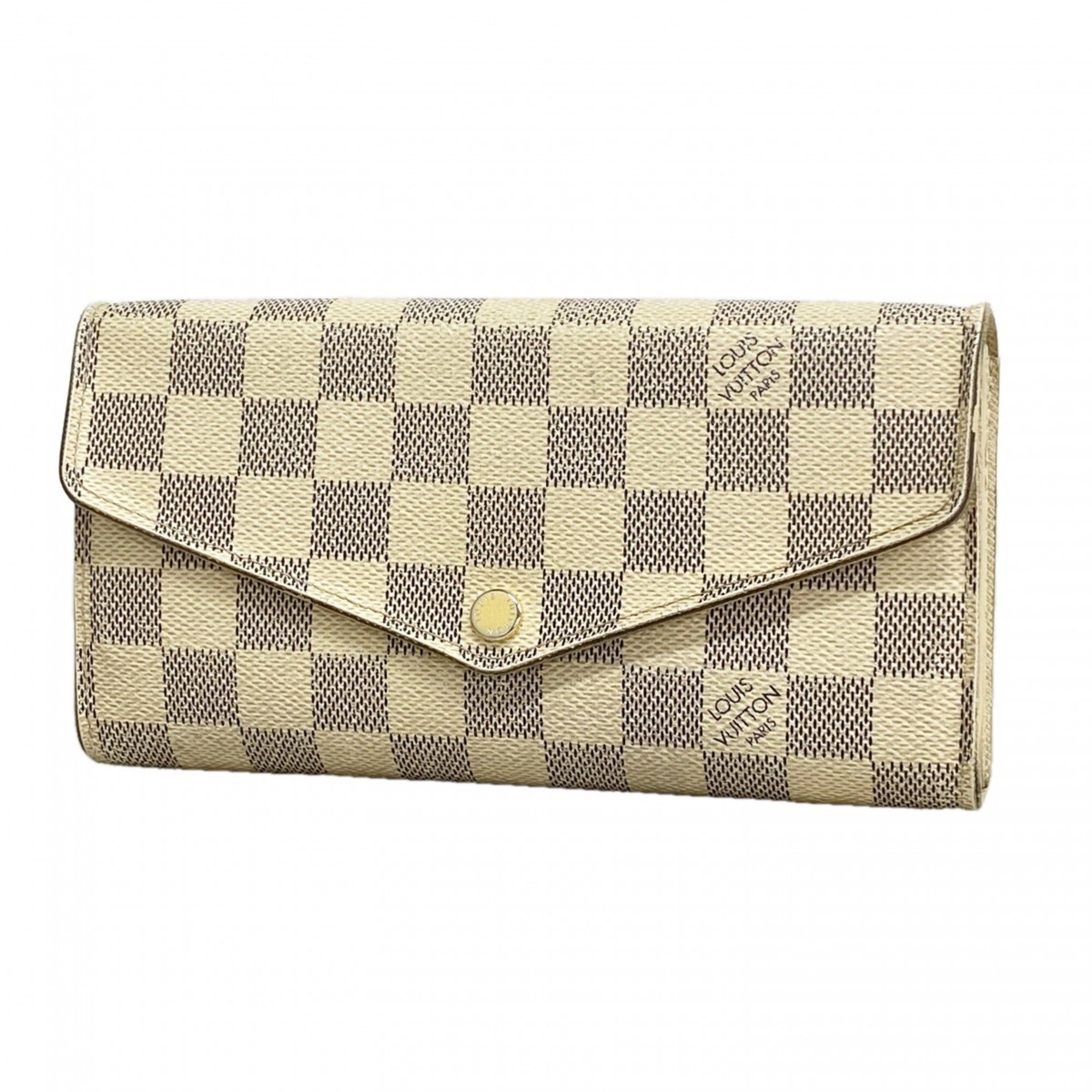 Louis Vuitton White Long Wallet (Bi-Fold) (Pre-Owned)