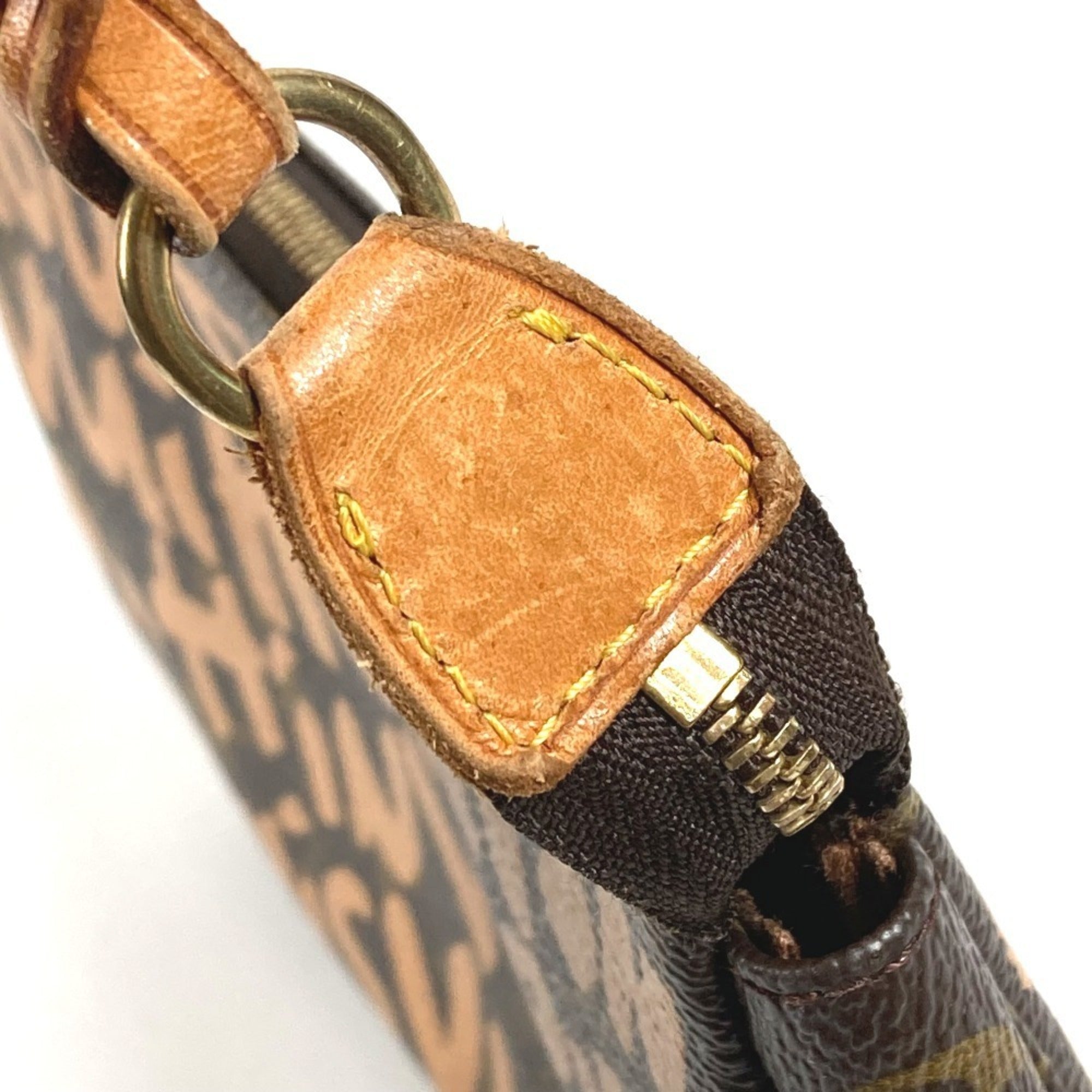 Louis Vuitton Monogram Graffiti Brown Orange Monogram Graffiti Handbag Pochette Shoulder Bag (Pre-Owned)
