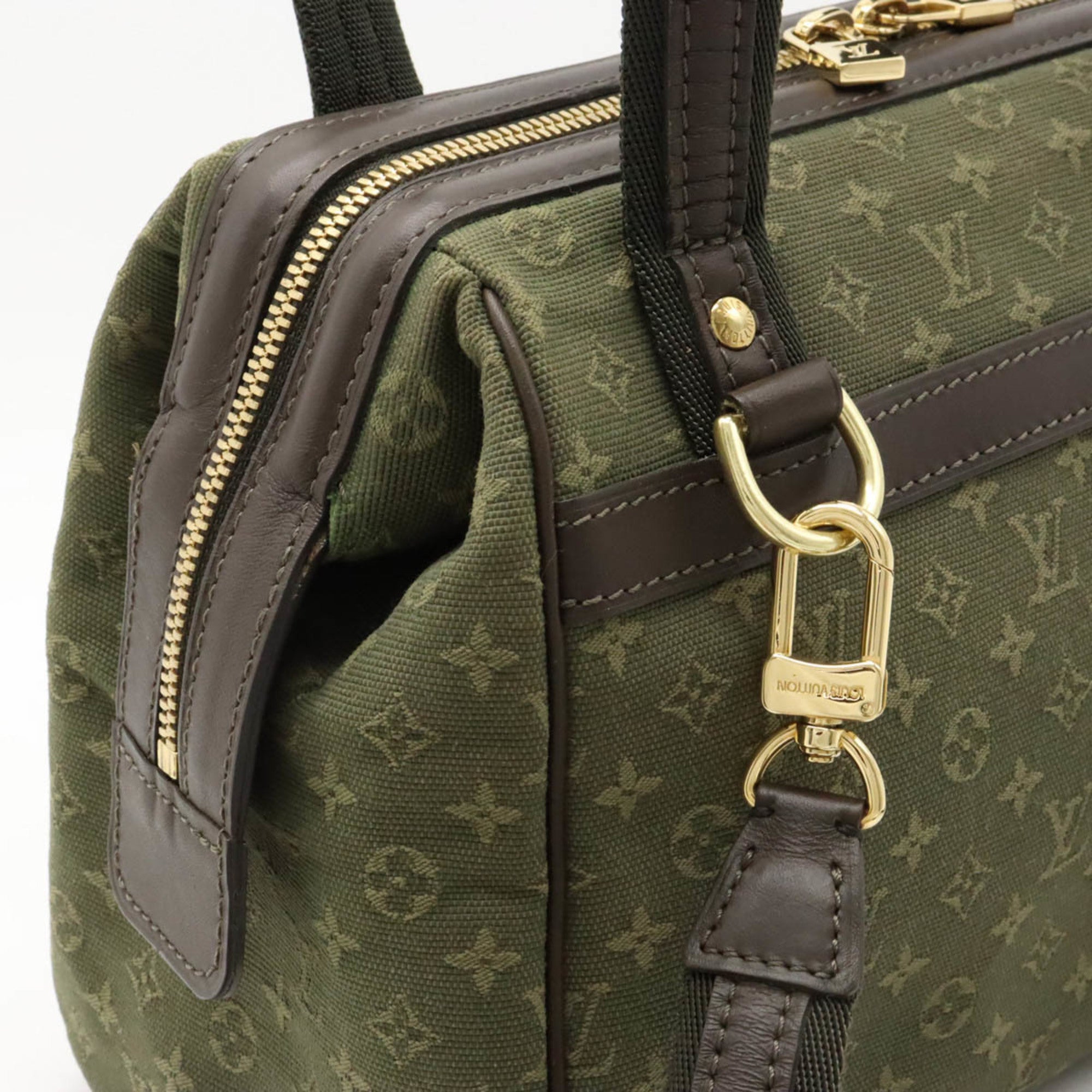 Louis Vuitton Tst Khaki Canvas Leather Handbag Shoulder Bag (Pre-Owned)