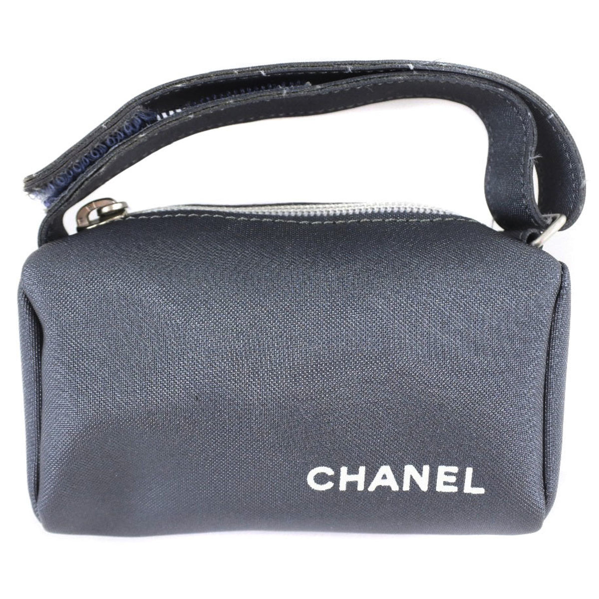 Chanel Gray Nylon Pouch (Pre-Owned)
