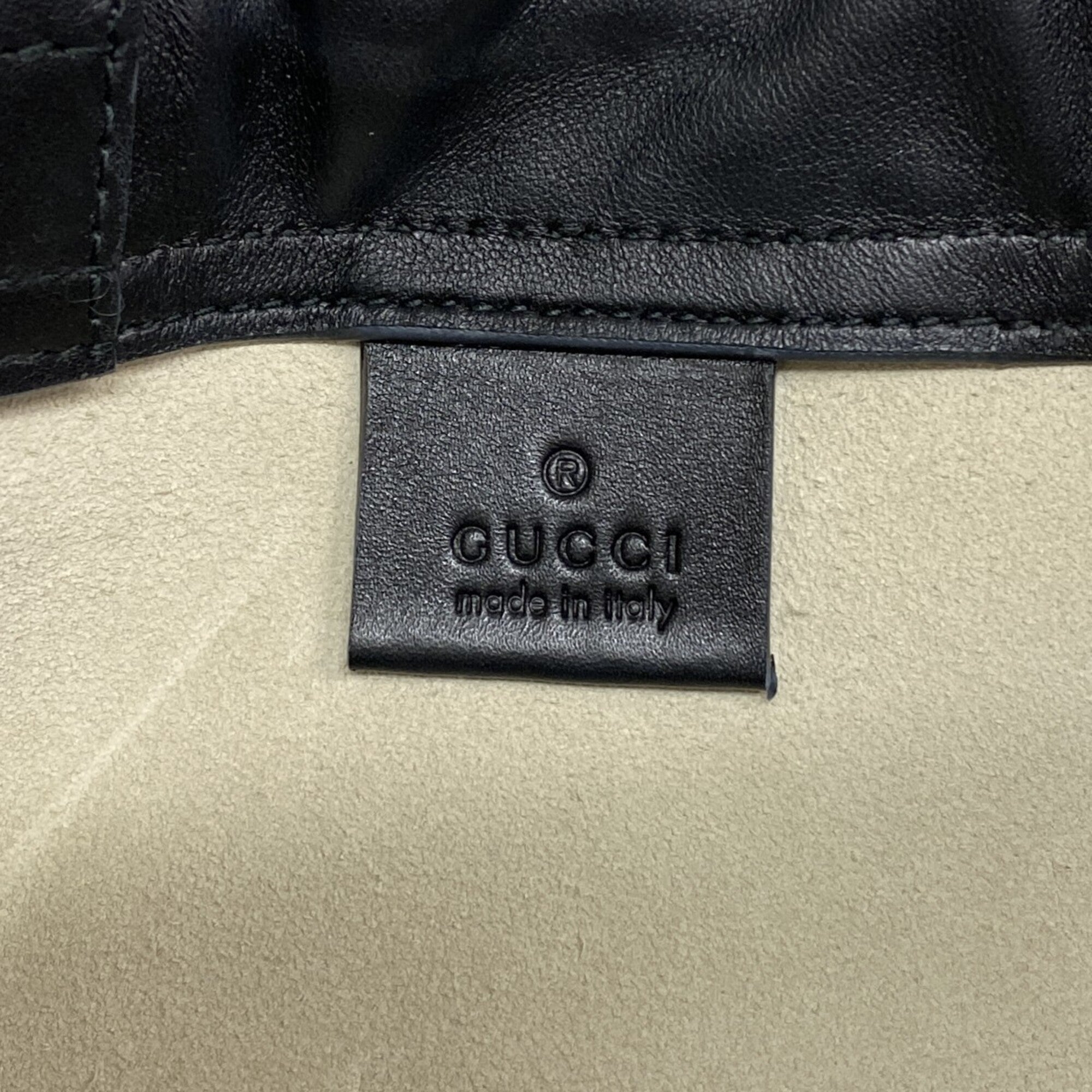 Gucci Ivory Leather Backpack (Pre-Owned)