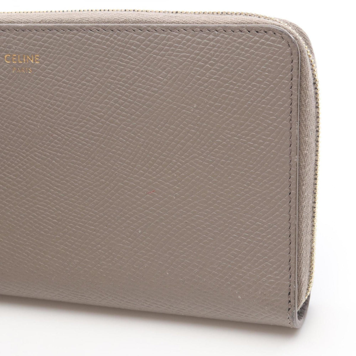Celine Beige Leather Long Wallet (Bi-Fold) (Pre-Owned)