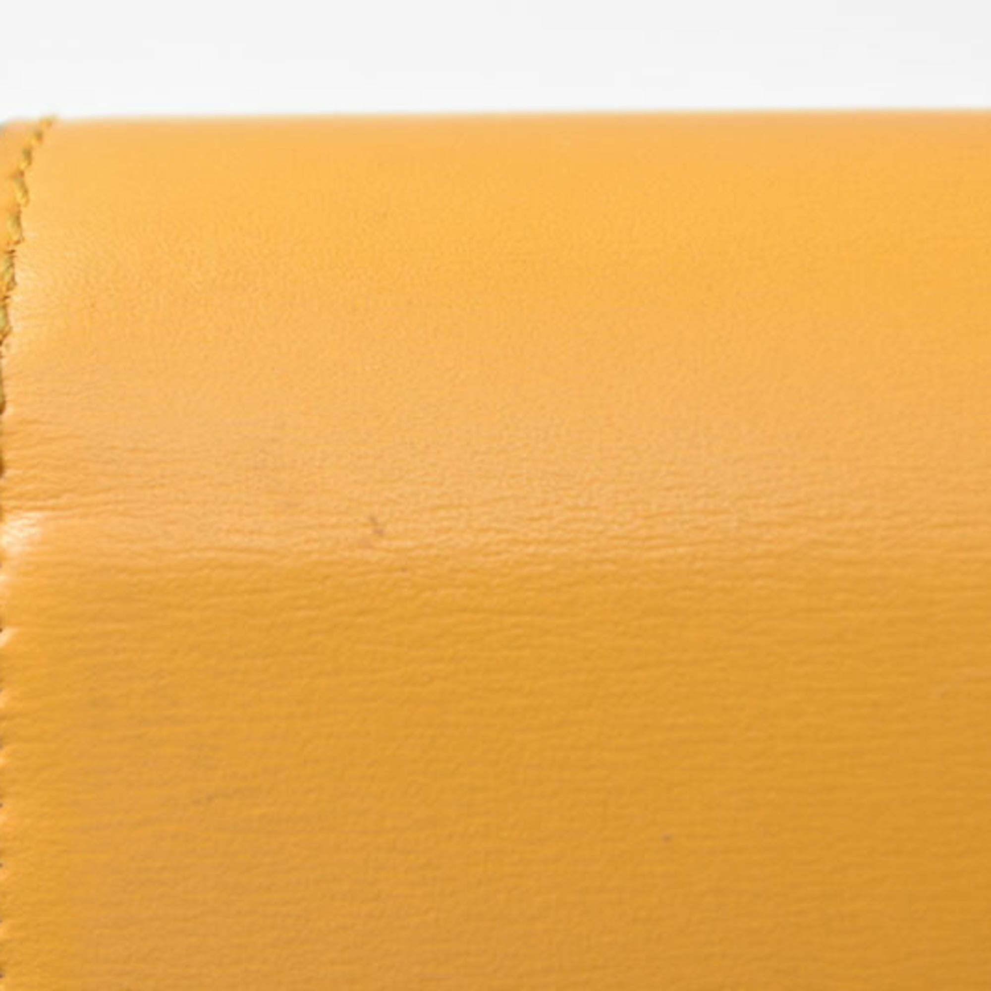 Jimmy Choo Blue Yellow Leather Long Wallet (Bi-Fold) (Pre-Owned)