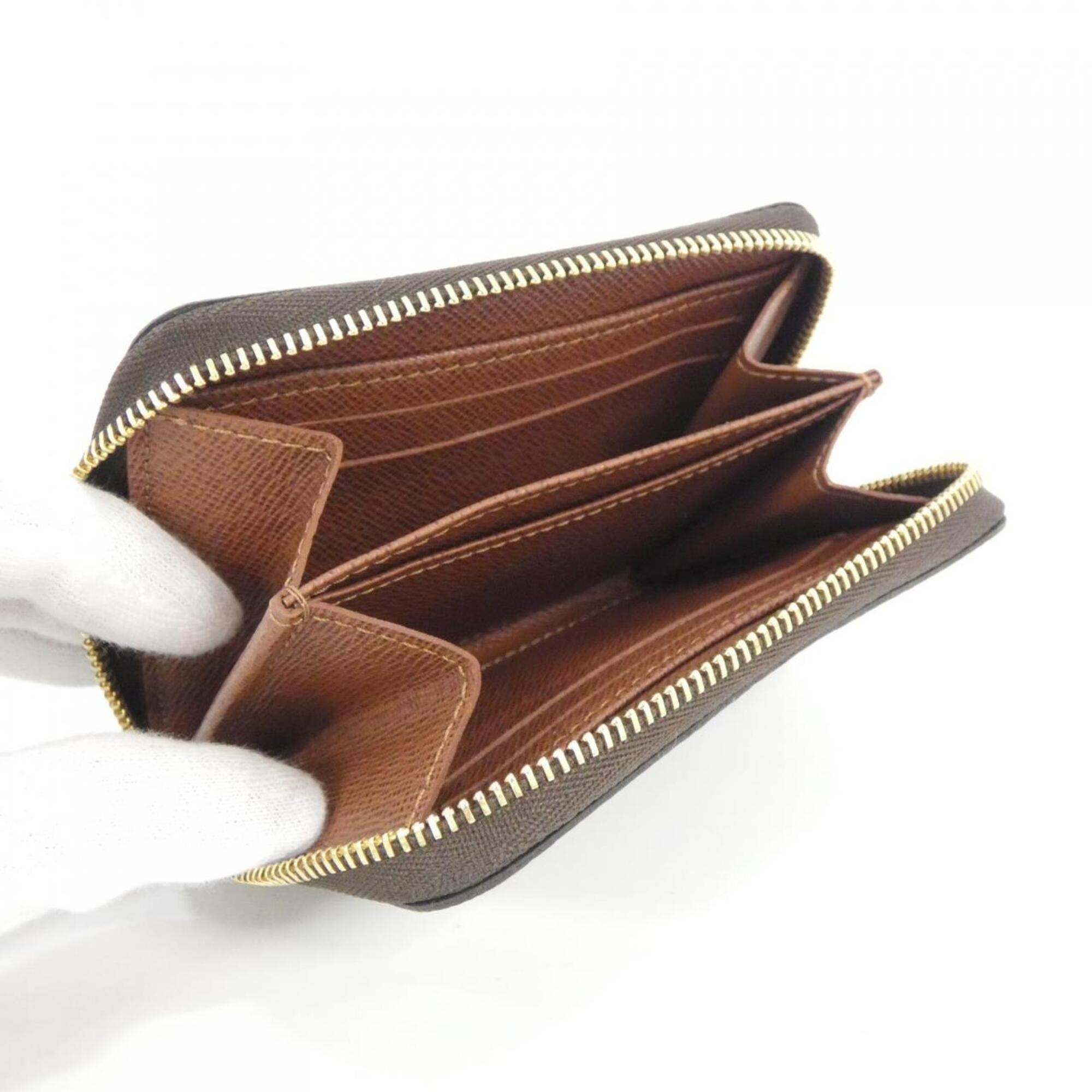 Louis Vuitton Marron Coated Canvas Coin Purse/Coin Case (Pre-Owned)