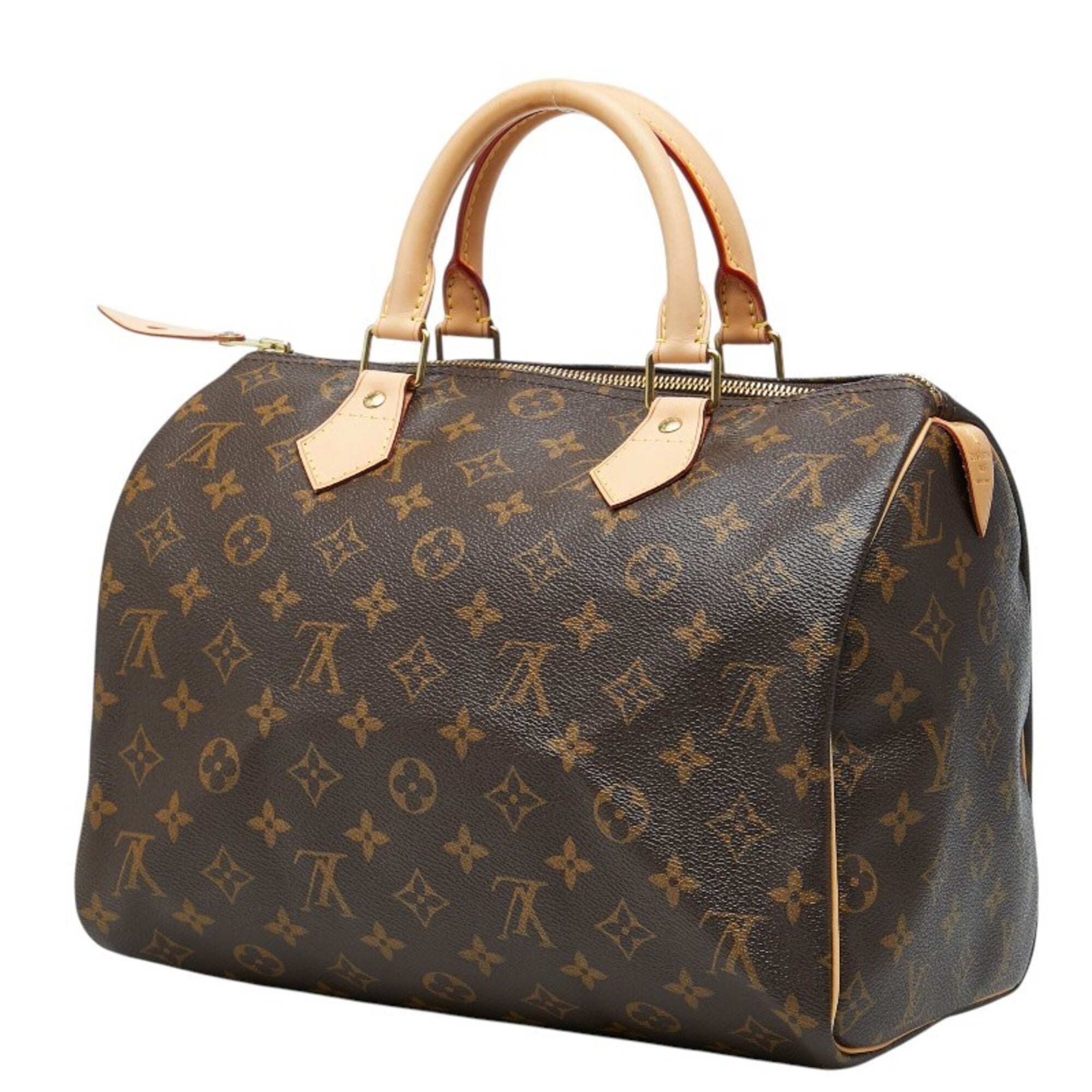 Louis Vuitton Brown Pvc Leather Boston Bag Handbag (Pre-Owned)