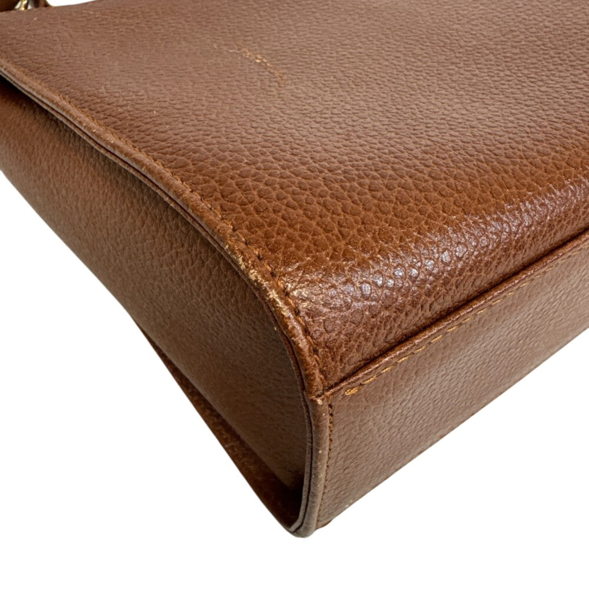 Burberry Brown Leather Shoulder Bag (Pre-Owned)