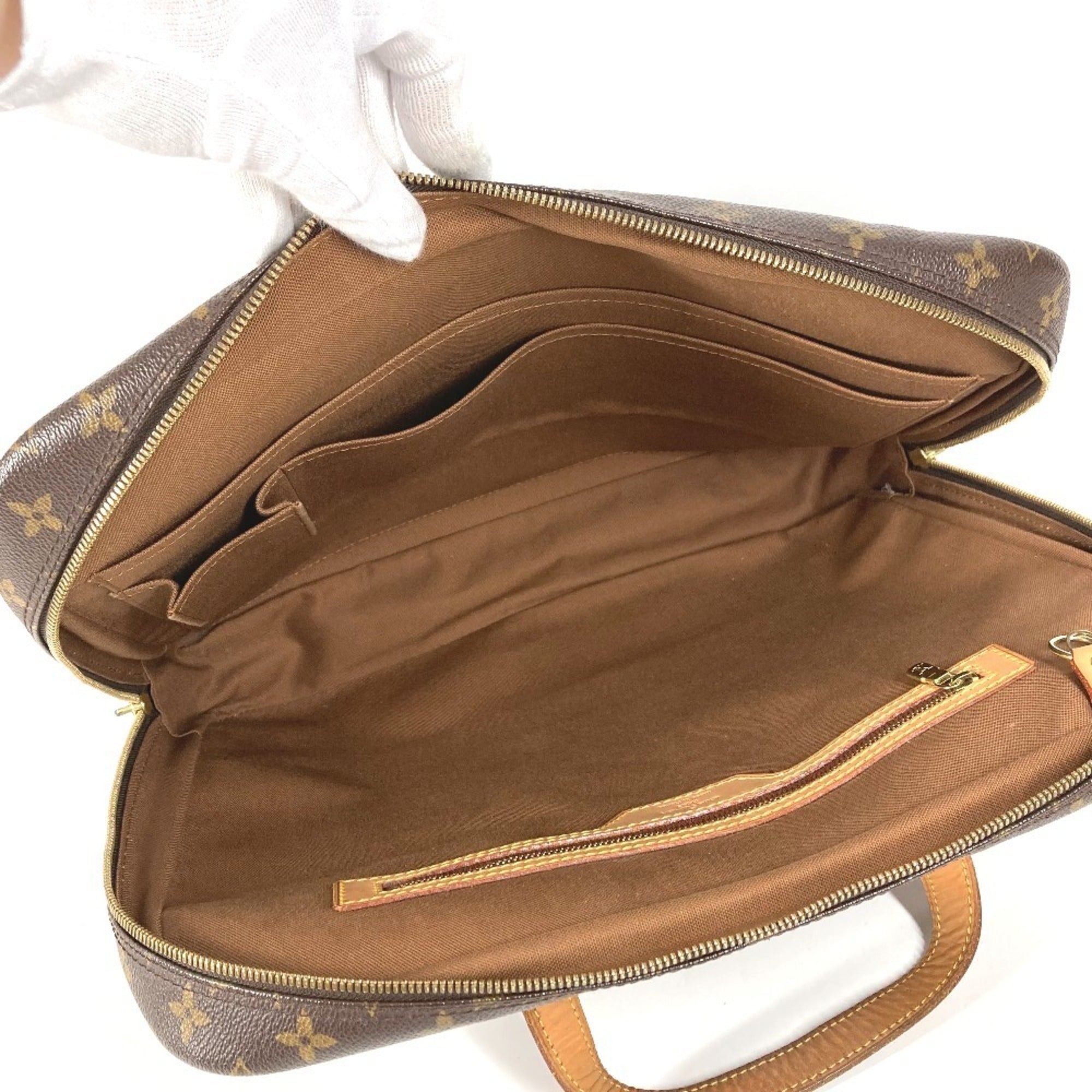 Louis Vuitton Brown Monogram Canvas Handbag Tote Bag (Pre-Owned)
