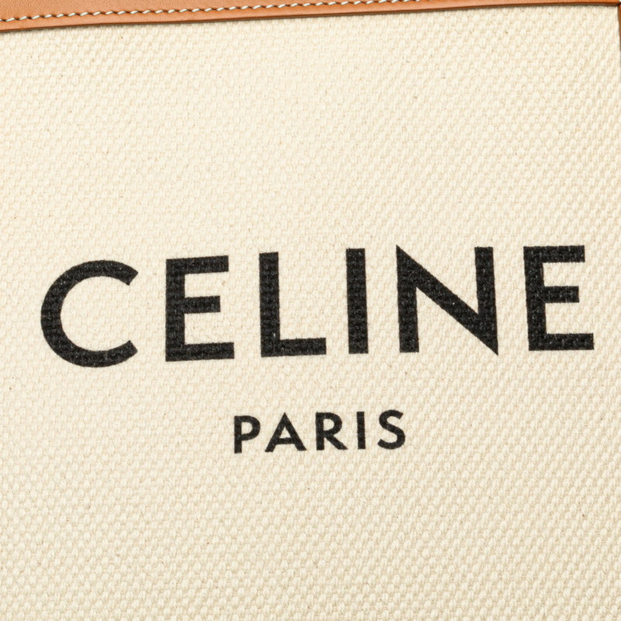 Celine Canvas Leather Handbag Shoulder Bag (Pre-Owned)