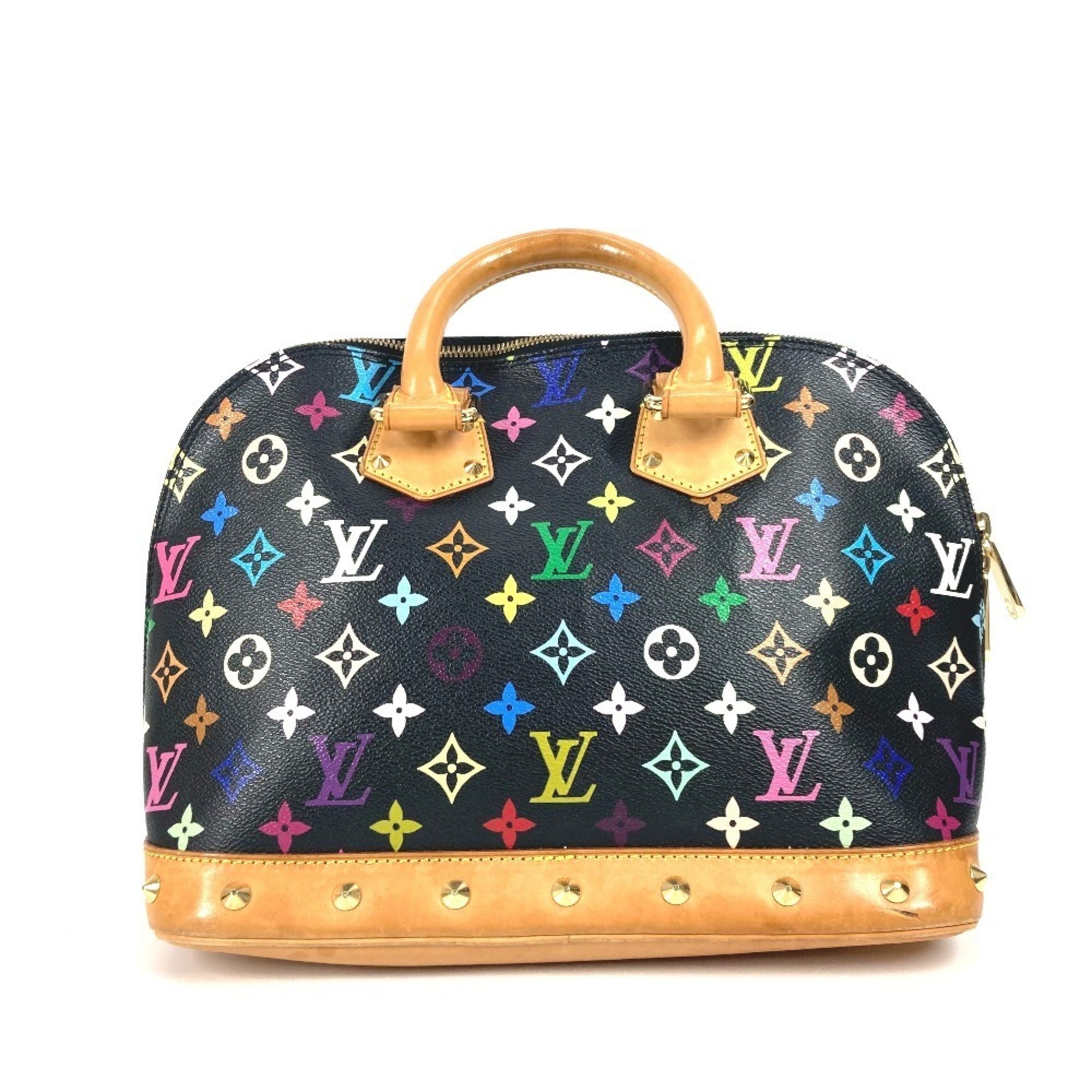 Louis Vuitton Black Multi-Color Noir Monogram Multicolore Handbag Tote Bag (Pre-Owned)