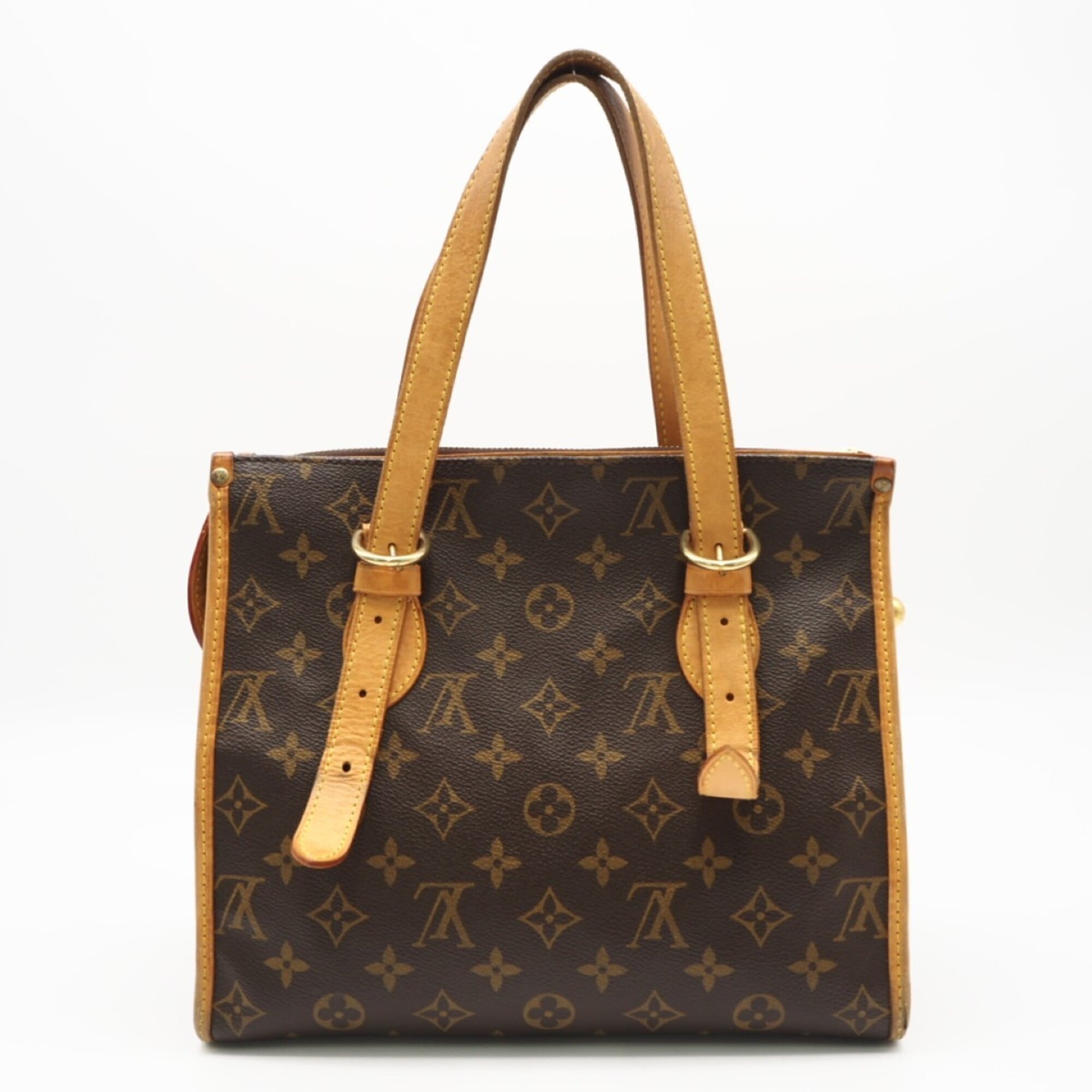 Louis Vuitton Monogram Brown Coated Canvas Leather Handbag (Pre-Owned)