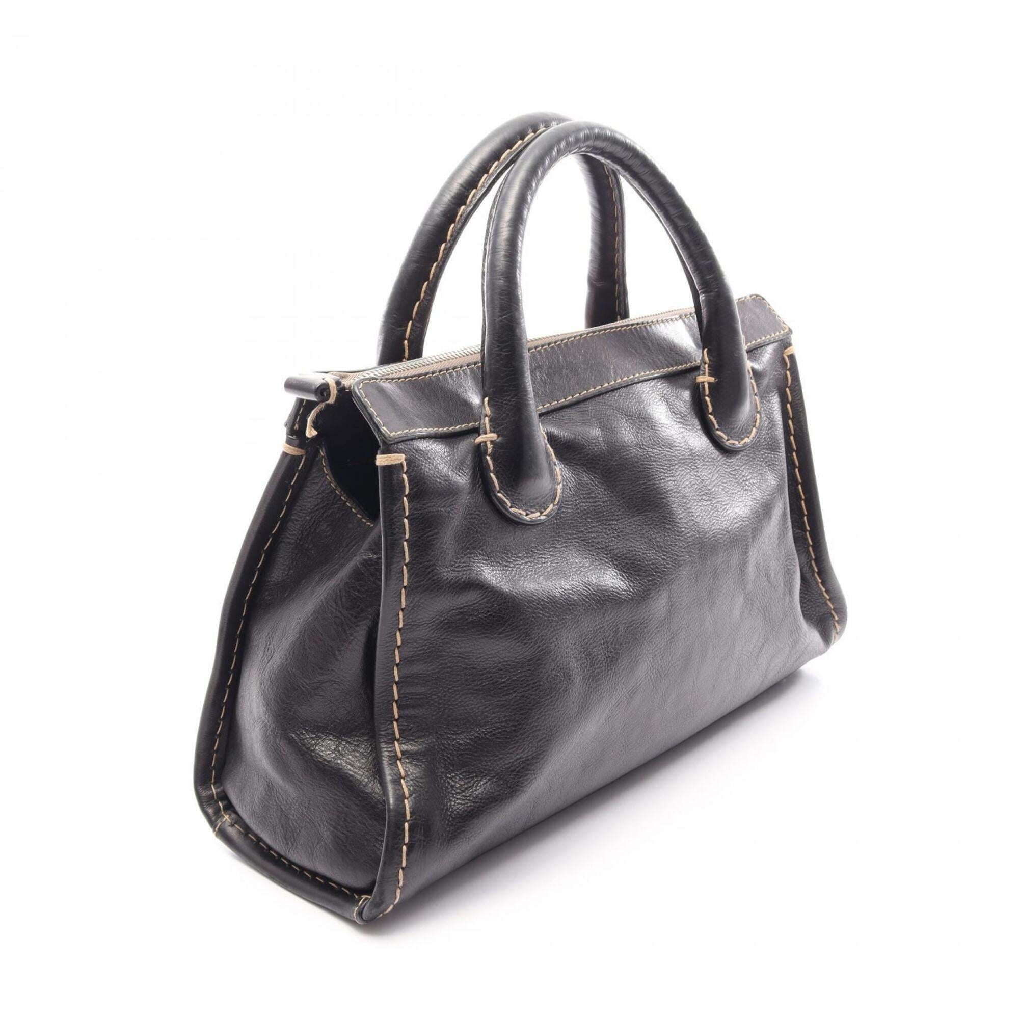 Chloé Black Leather Handbag (Pre-Owned)