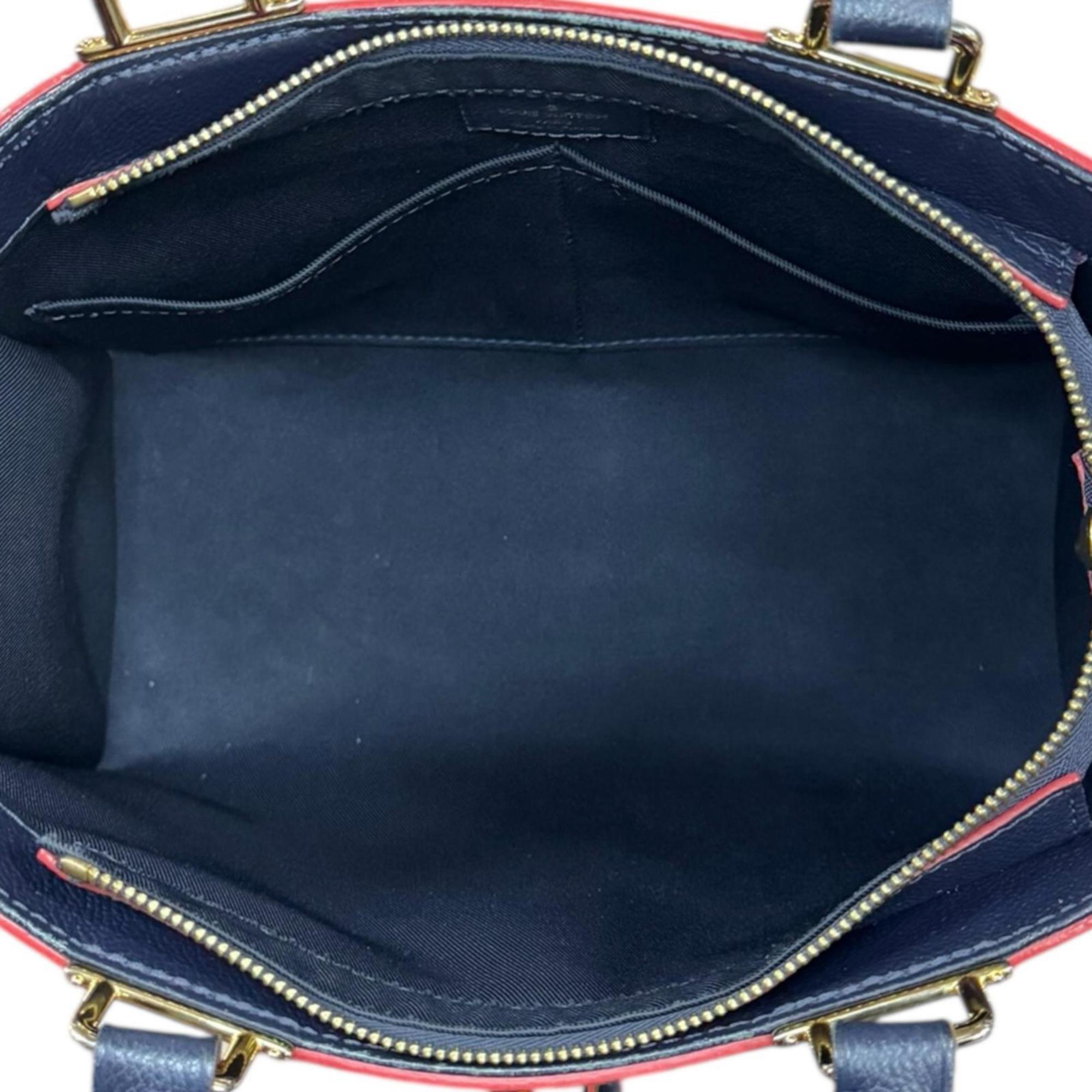 Louis Vuitton Marine Rouge Navy Monogram Empreinte Shoulder Bag (Pre-Owned)