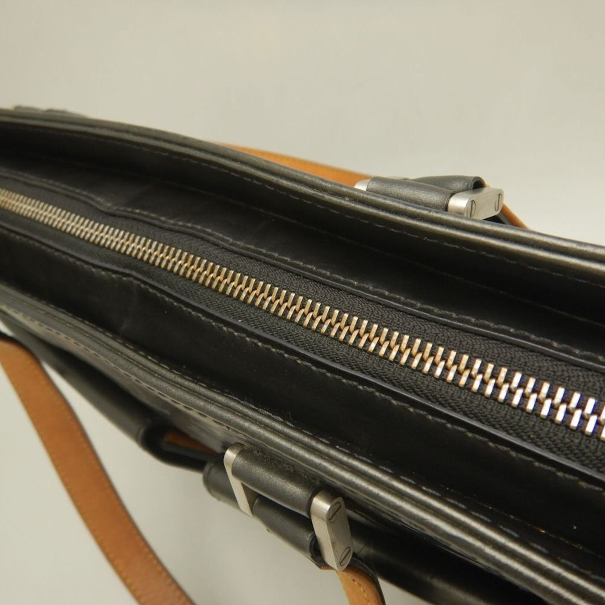 Louis Vuitton Monogram Noir Leather Tote Bag (Pre-Owned)