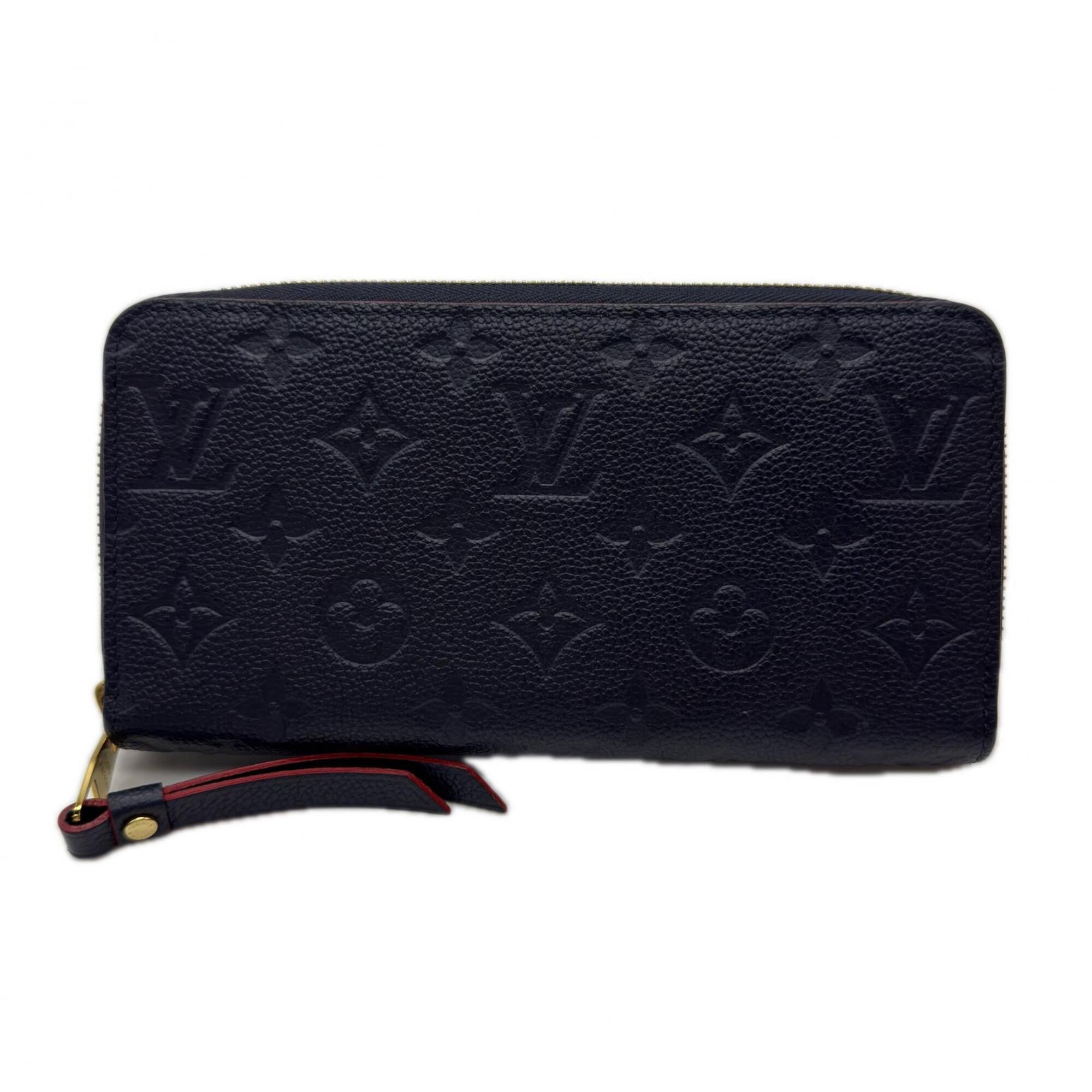 Louis Vuitton Marine Rouge Navy Red Color Leather Long Wallet (Bi-Fold) (Pre-Owned)