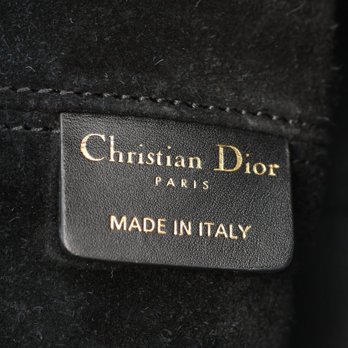Christian Dior Black Leather Handbag Pouch (Pre-Owned)
