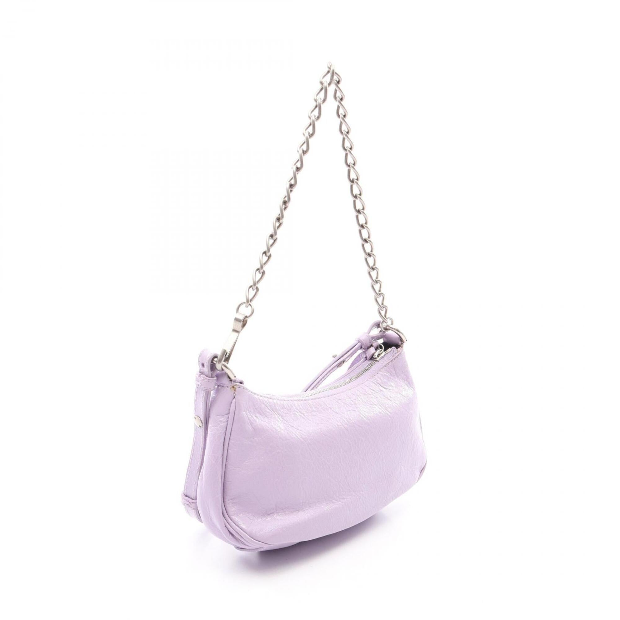 Balenciaga Purple Leather Handbag (Pre-Owned)