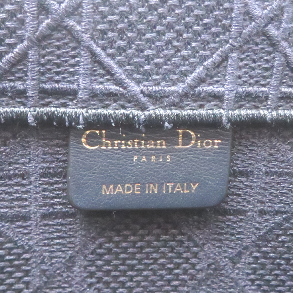 Christian Dior Navy Canvas Tote Bag (Pre-Owned)