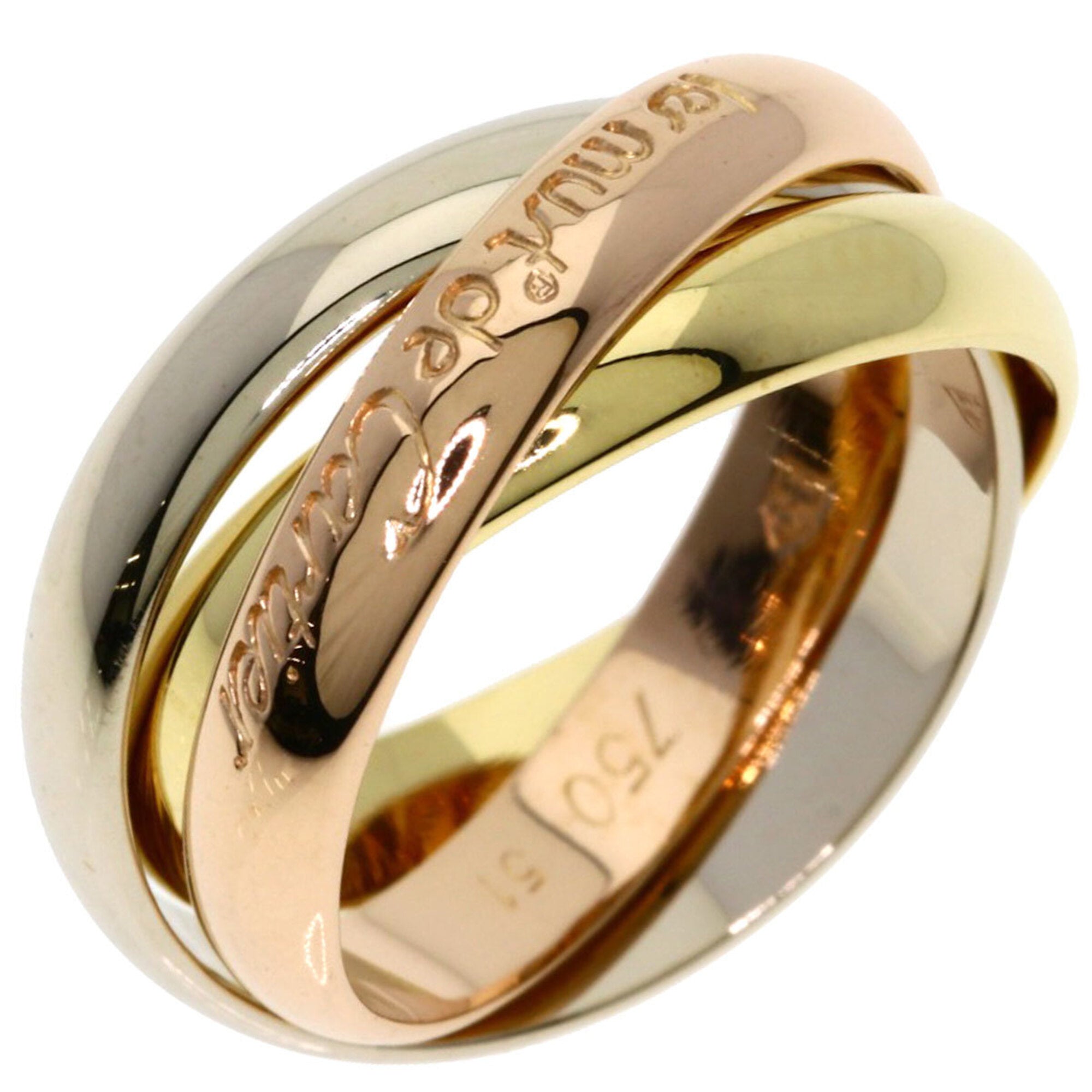 Cartier Yellow Gold (18K) Pink Gold (18K) White Gold (18K) Band Ring (Pre-Owned)