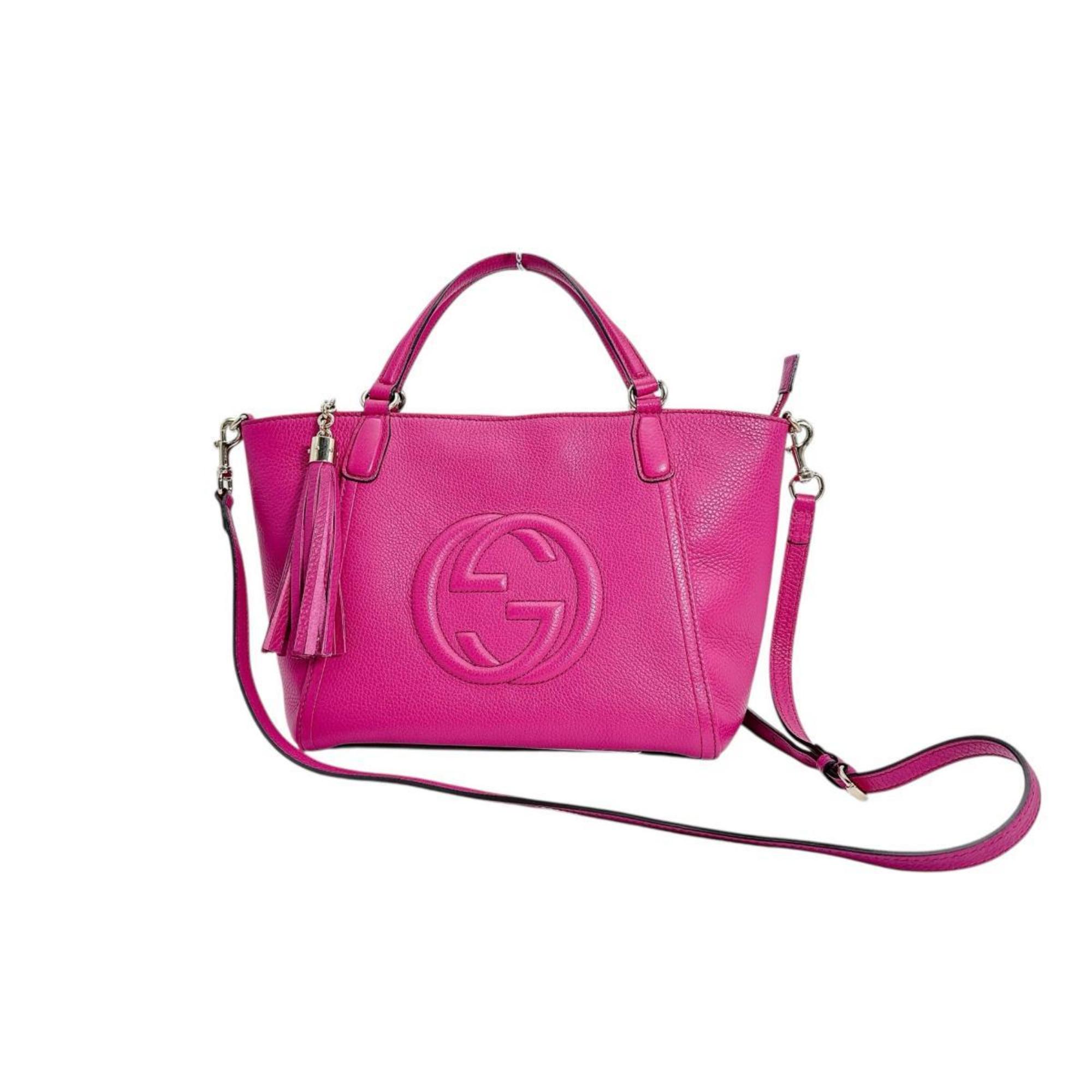 Gucci Pink Leather Handbag (Pre-Owned)