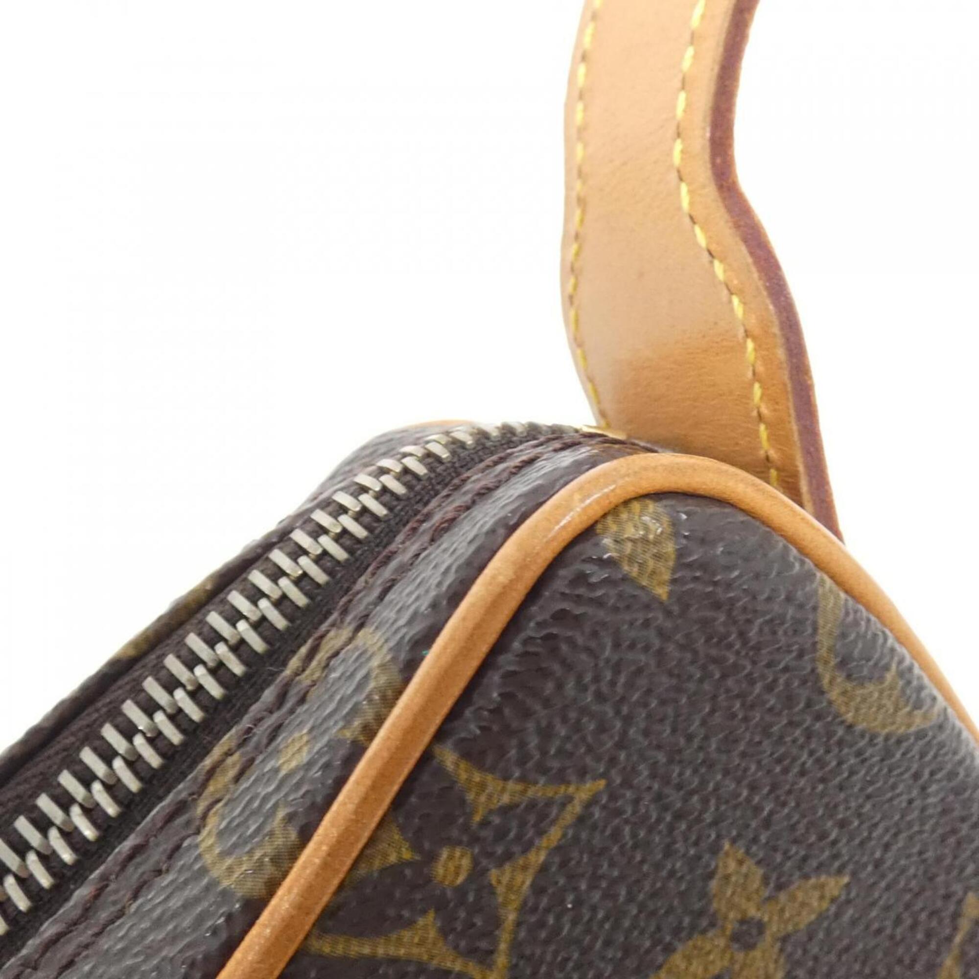 Louis Vuitton Marron Coated Canvas Shoulder Bag (Pre-Owned)