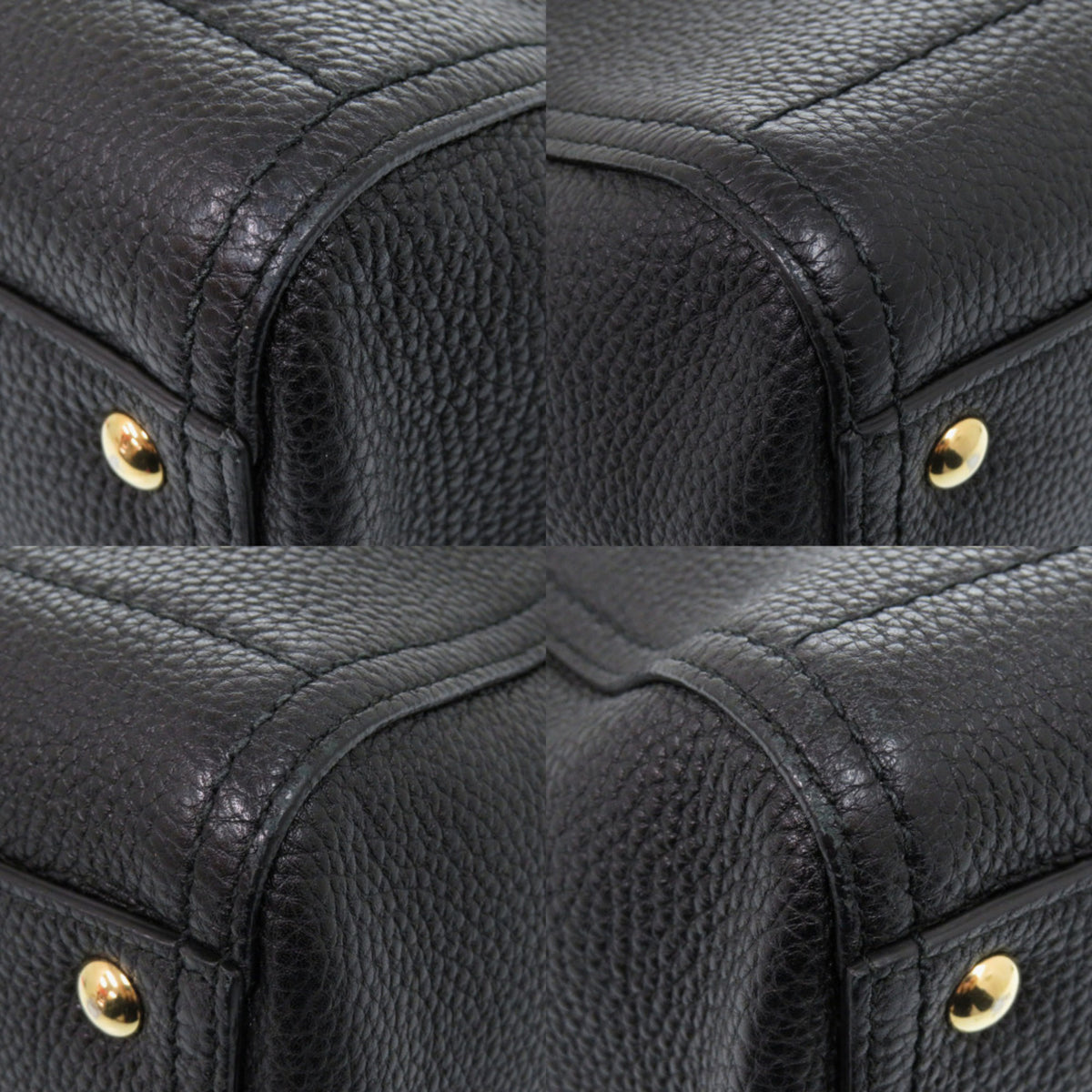 Salvatore Ferragamo Black Leather Shoulder Bag (Pre-Owned)
