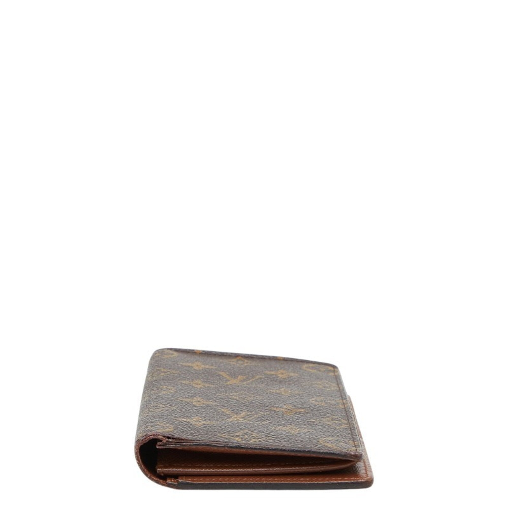 Louis Vuitton Brown Pvc Leather Long Wallet (Bi-Fold) (Pre-Owned)